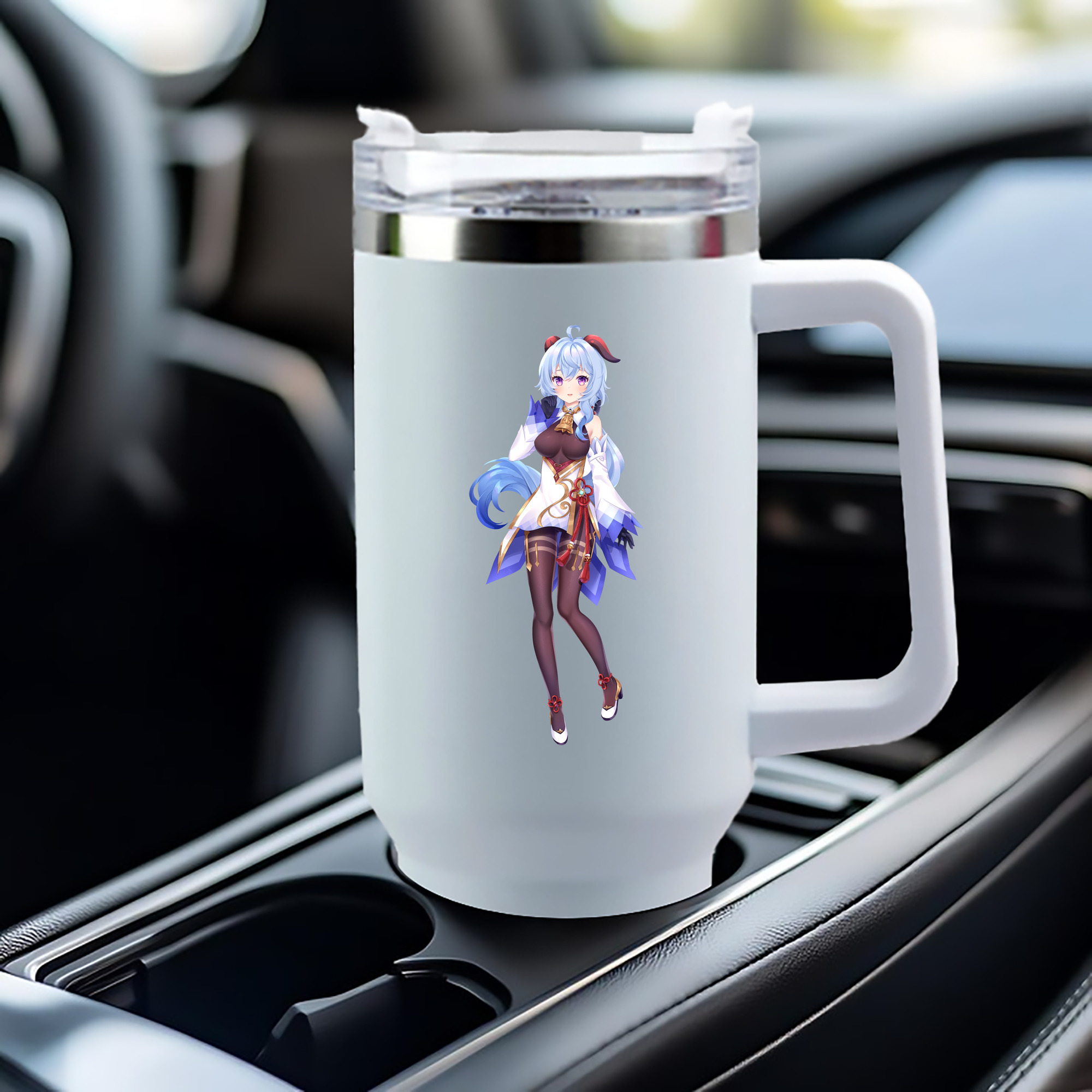 げんし神 甘雨 かんう genshin Ganyu 1200mL車用タンブラー（カラープリント）