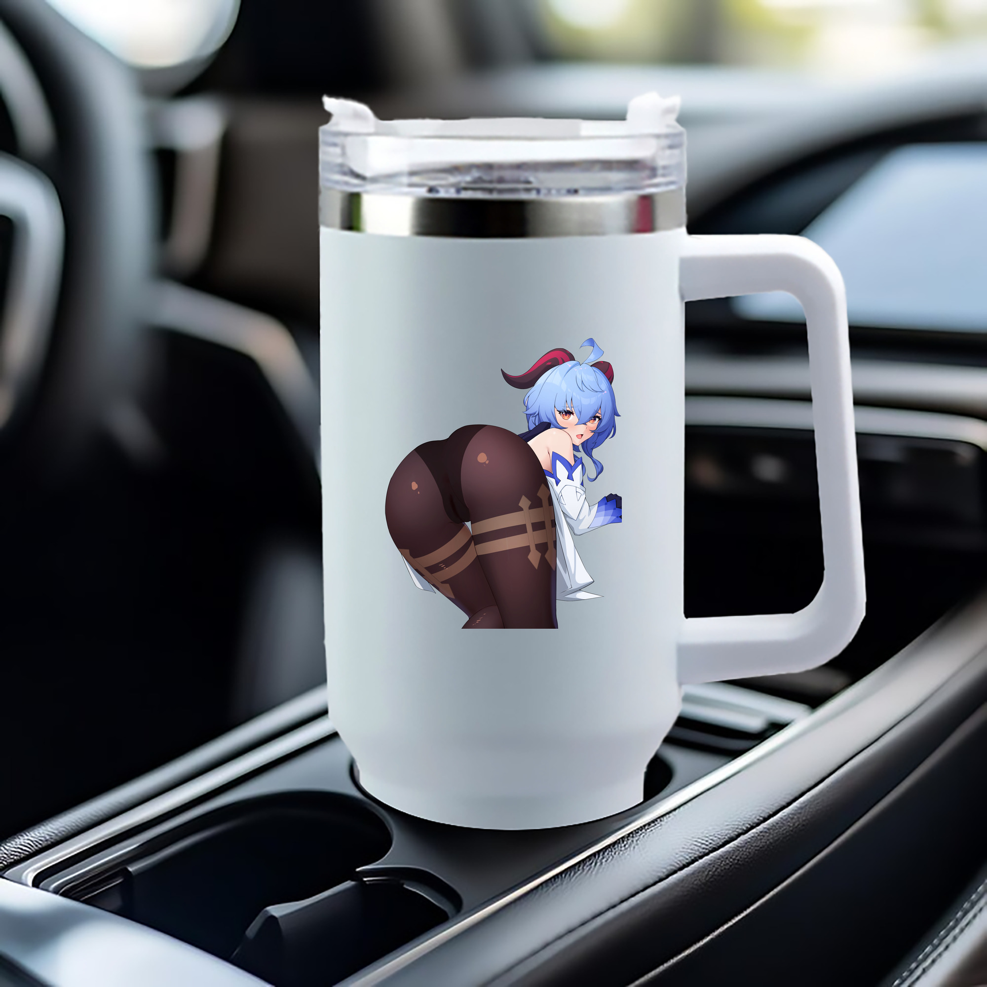 げんし神 甘雨 かんう genshin Ganyu 1200mL車用タンブラー（カラープリント）