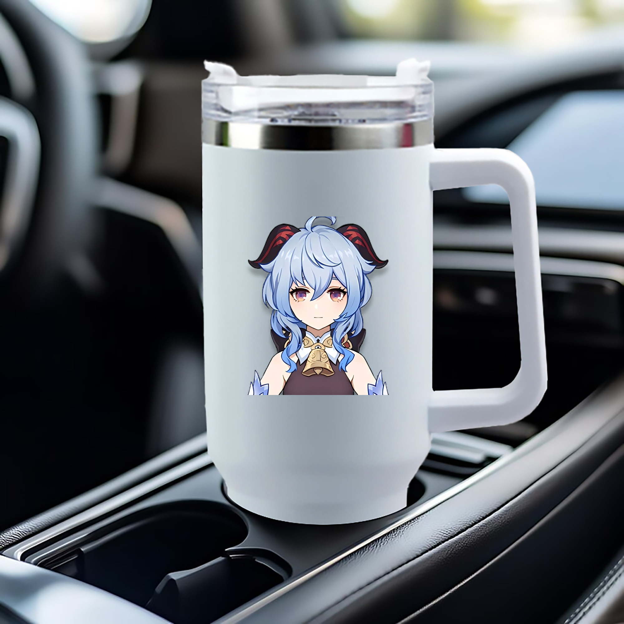 げんし神 甘雨 かんう genshin Ganyu 1200mL車用タンブラー（カラープリント）