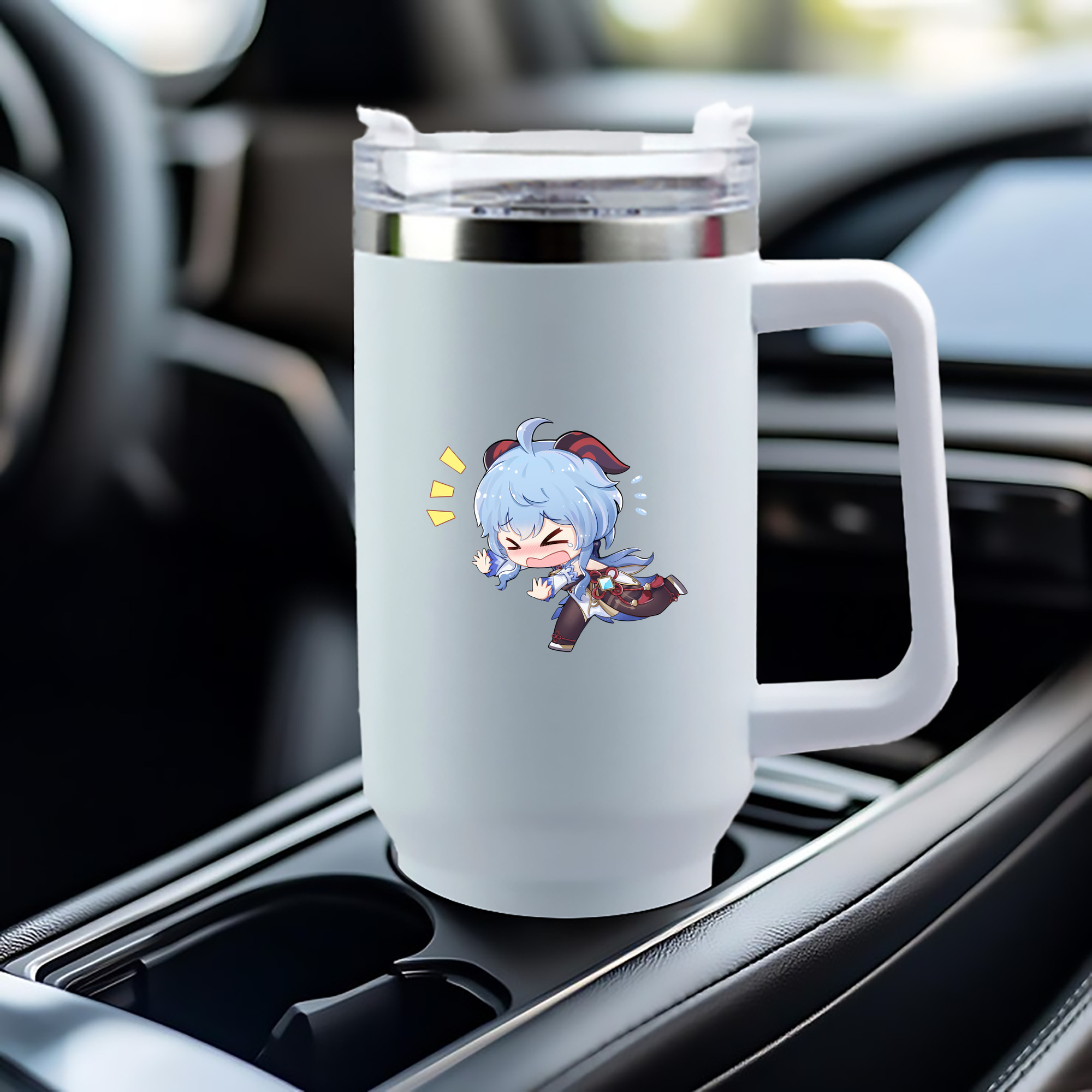 げんし神 甘雨 かんう genshin Ganyu 1200mL車用タンブラー（カラープリント）