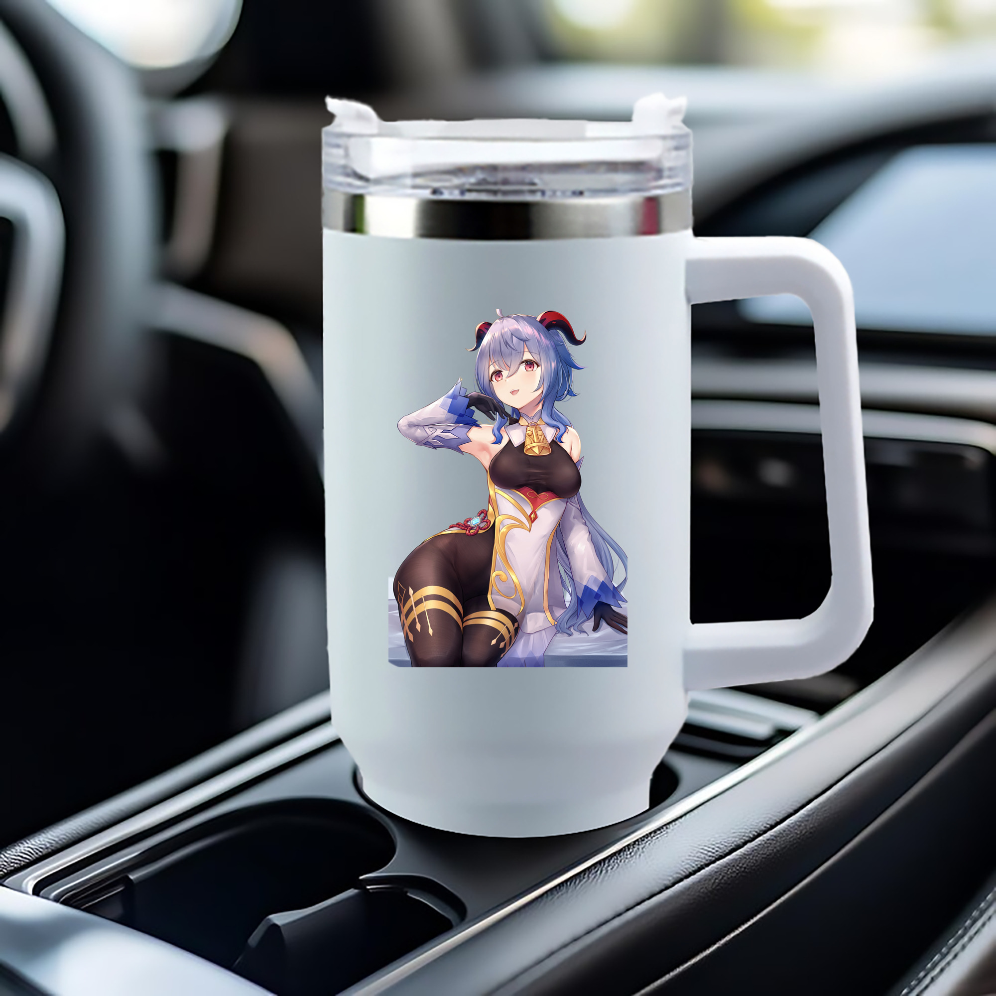 げんし神 甘雨 かんう genshin Ganyu 1200mL車用タンブラー（カラープリント）