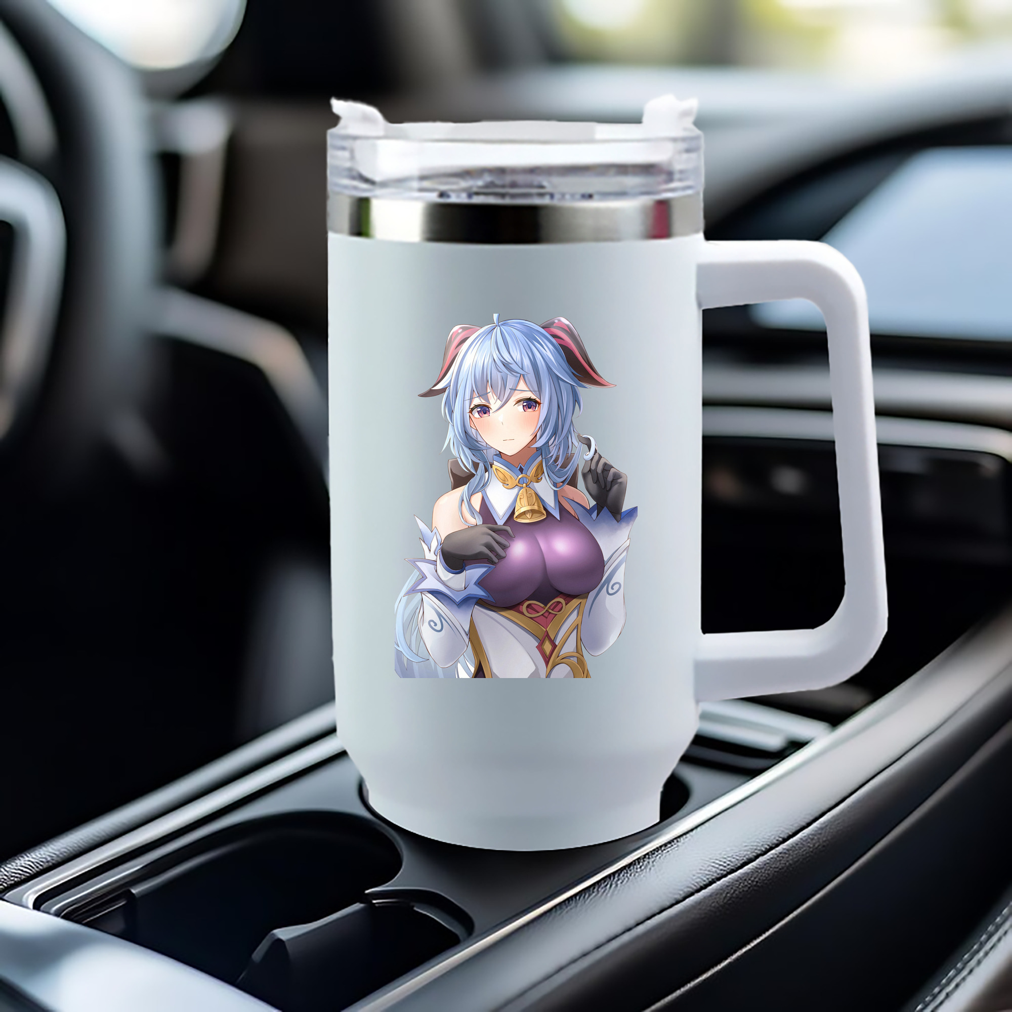げんし神 甘雨 かんう genshin Ganyu 1200mL車用タンブラー（カラープリント）