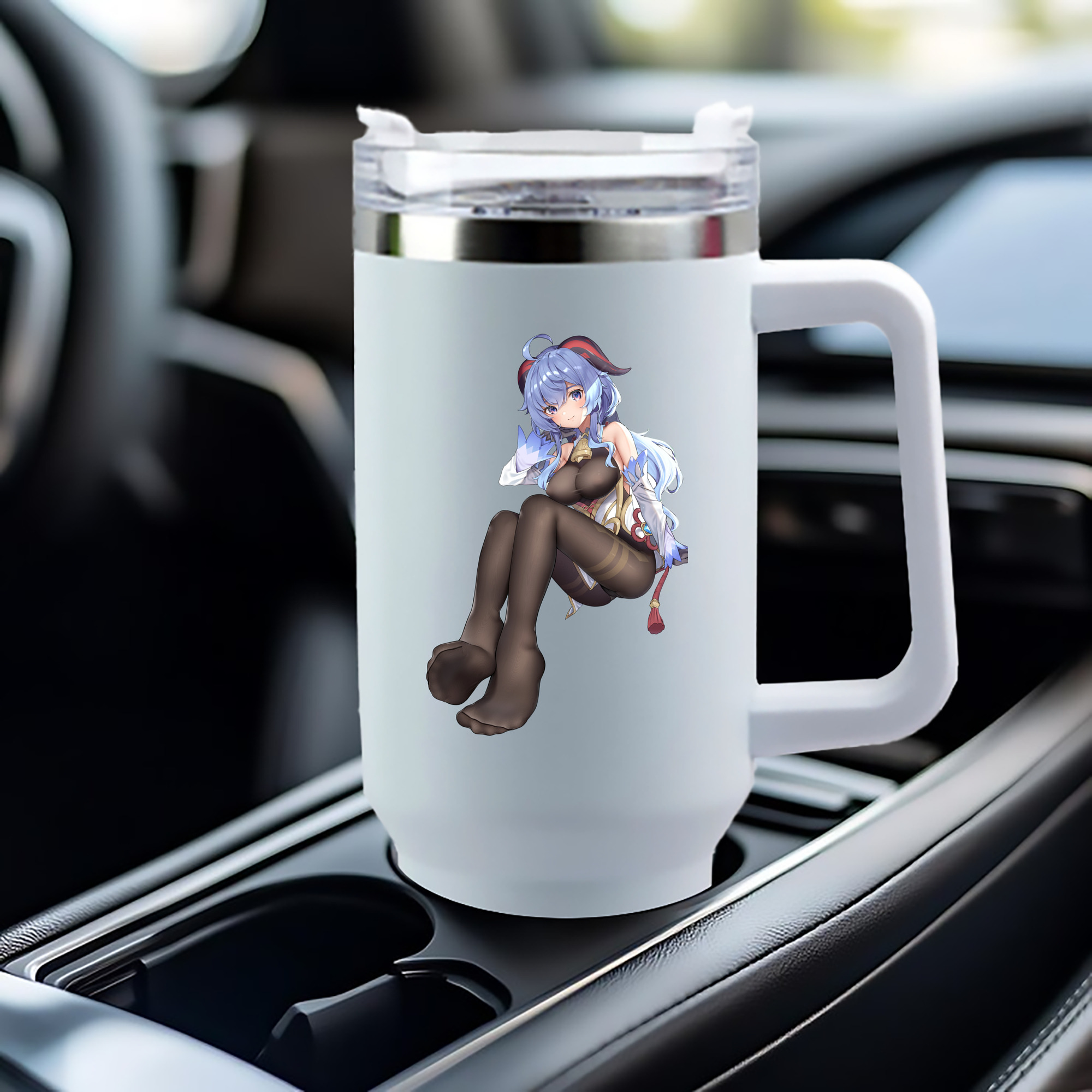 げんし神 甘雨 かんう genshin Ganyu 1200mL車用タンブラー（カラープリント）