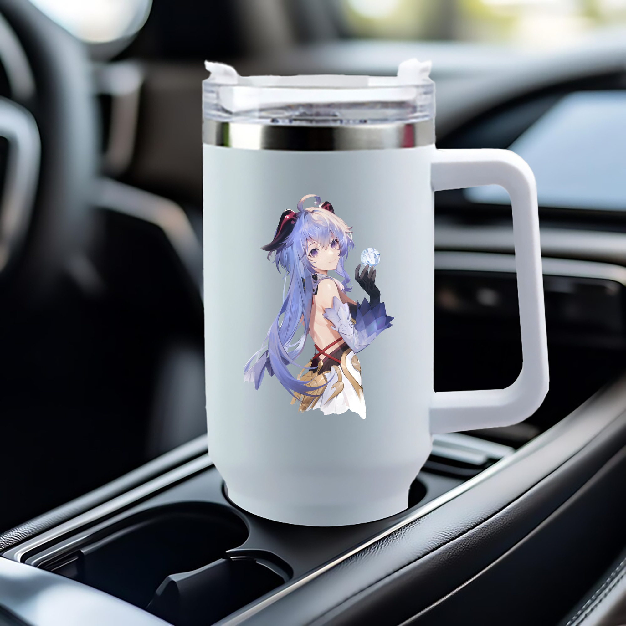 げんし神 甘雨 かんう genshin Ganyu 1200mL車用タンブラー（カラープリント）