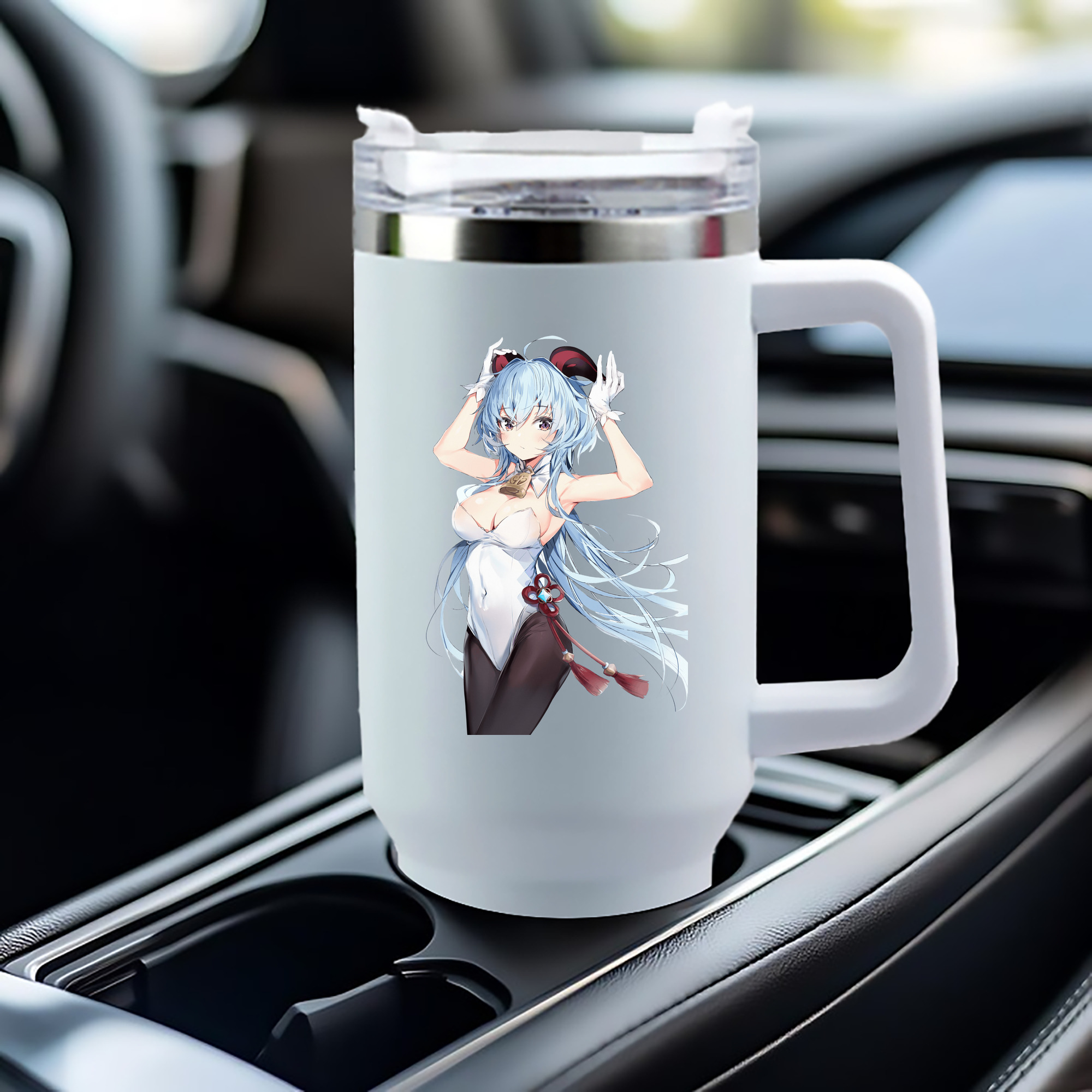 げんし神 甘雨 かんう genshin Ganyu 1200mL車用タンブラー（カラープリント）