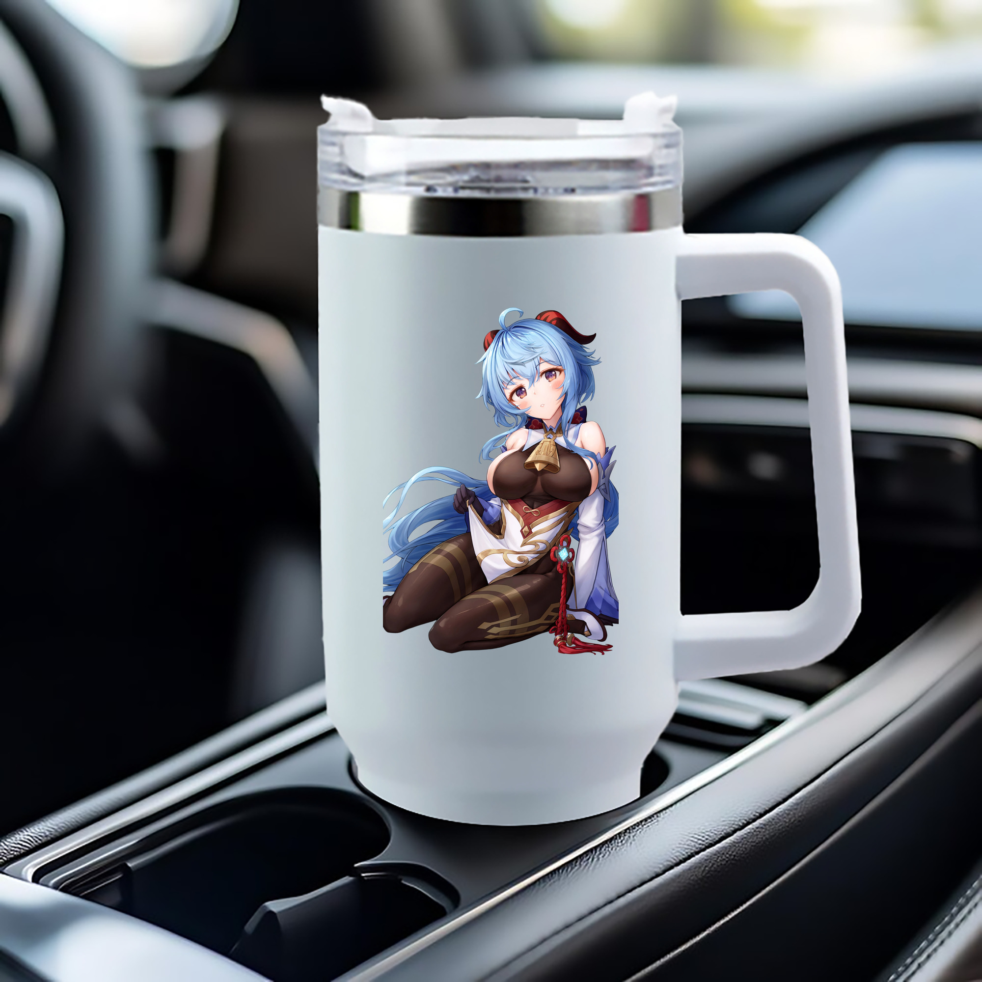 げんし神 甘雨 かんう genshin Ganyu 1200mL車用タンブラー（カラープリント）