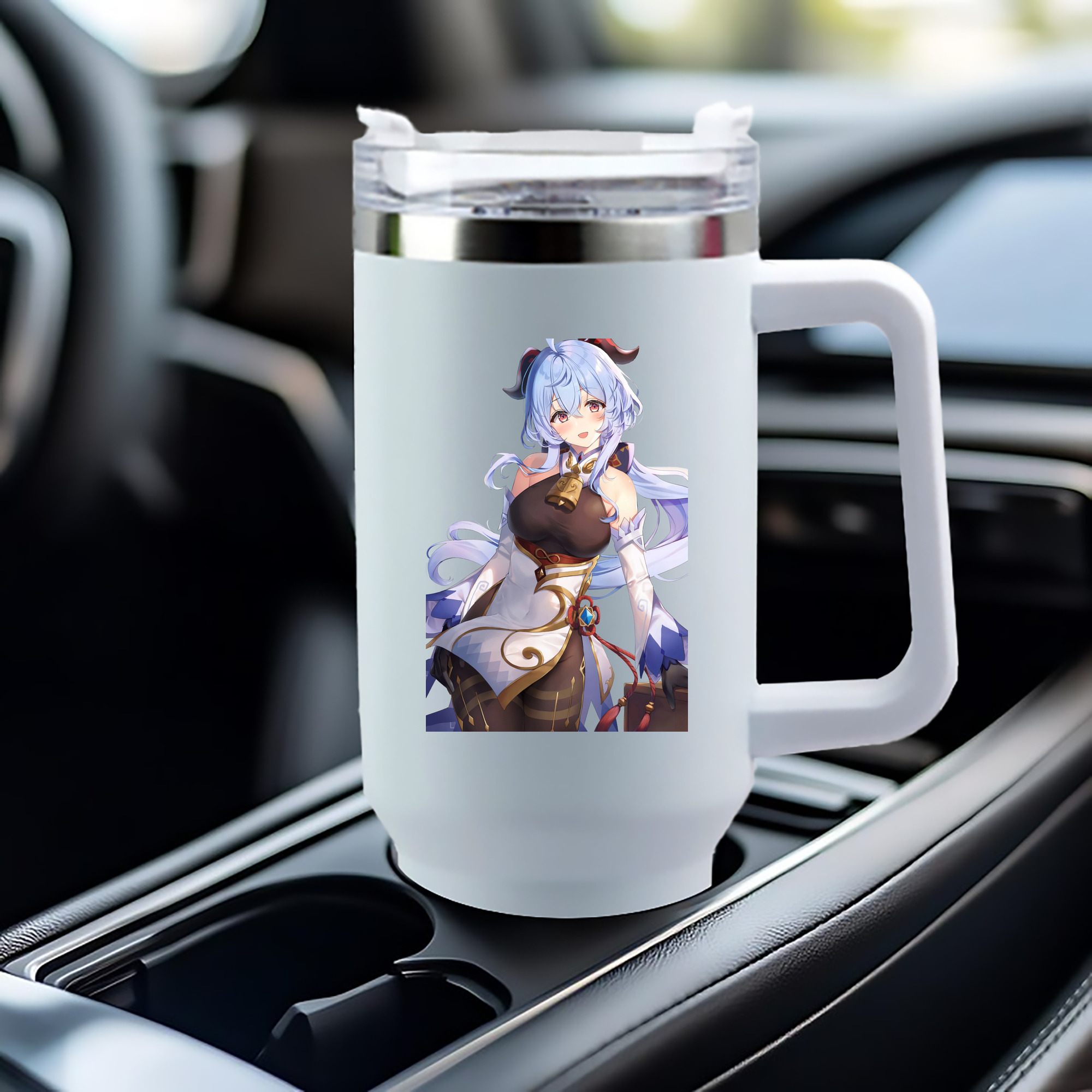げんし神 甘雨 かんう genshin Ganyu 1200mL車用タンブラー（カラープリント）