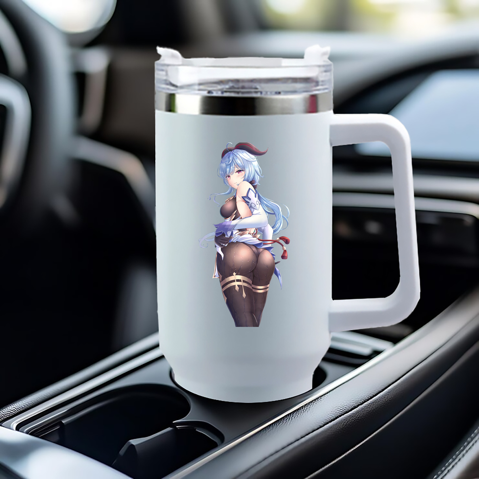げんし神 甘雨 かんう genshin Ganyu 1200mL車用タンブラー（カラープリント）