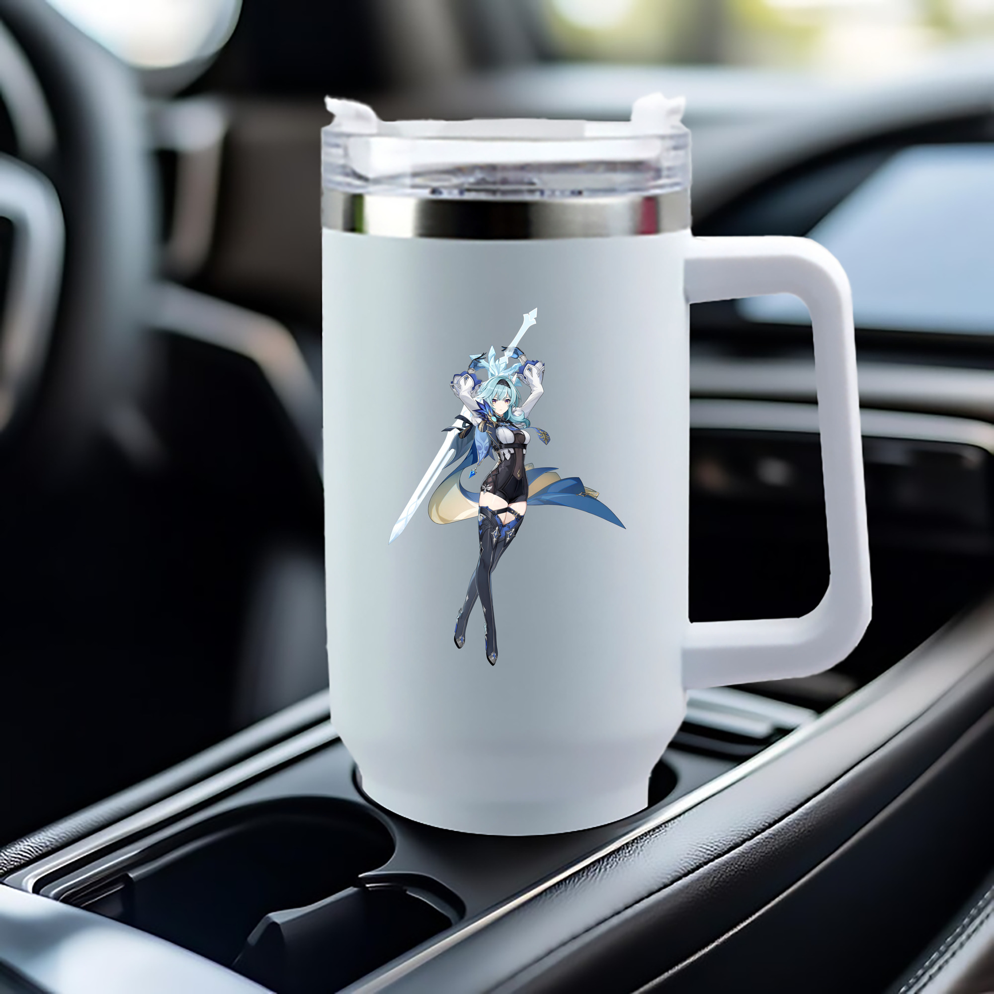 げんし神 优菈 ゆうら genshin Yūra 1200mL車用タンブラー（カラープリント）