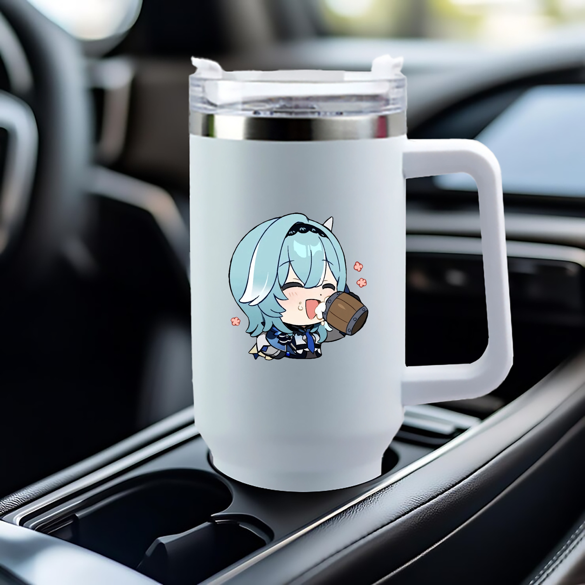 げんし神 优菈 ゆうら genshin Yūra 1200mL車用タンブラー（カラープリント）