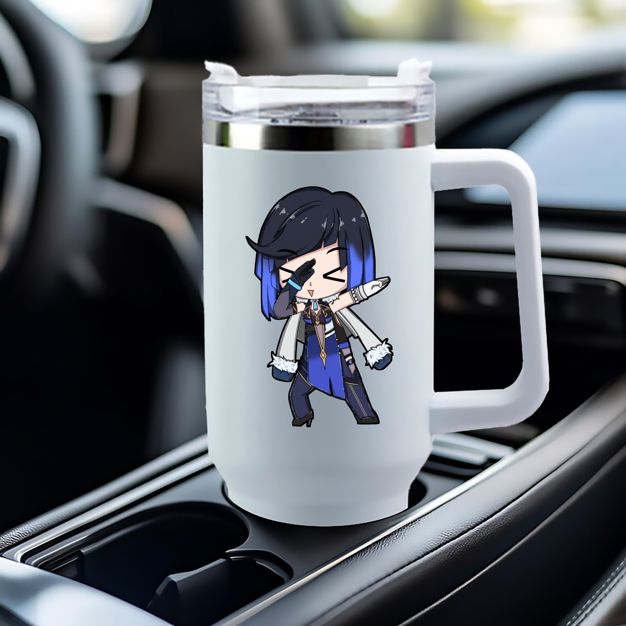 げんし神 夜兰 やらん genshin Yaran 1200mL車用タンブラー（カラープリント）