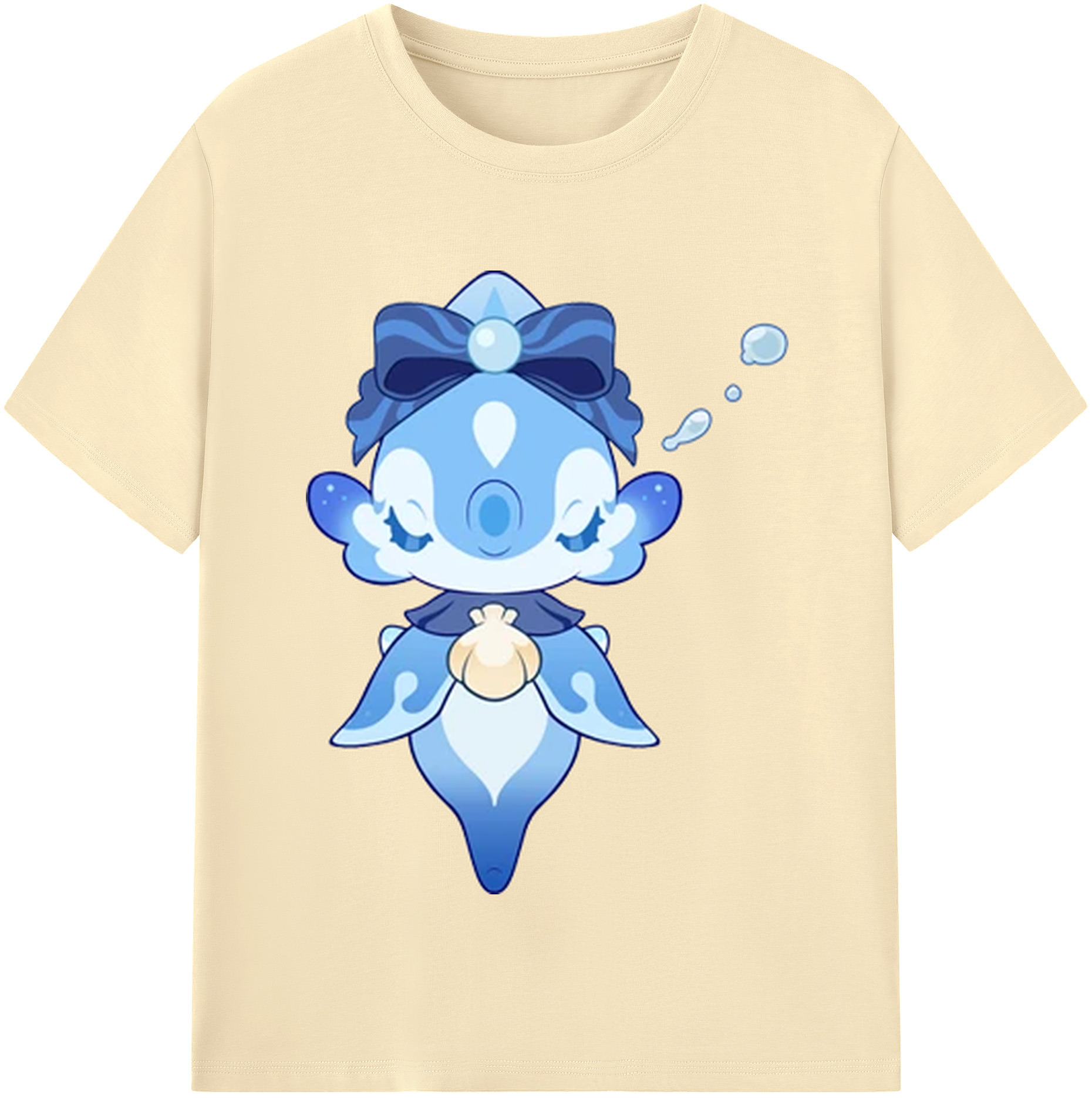 げんし神 フリーナ genshin Furina 綿100％半袖Tシャツ（フロントプリント）