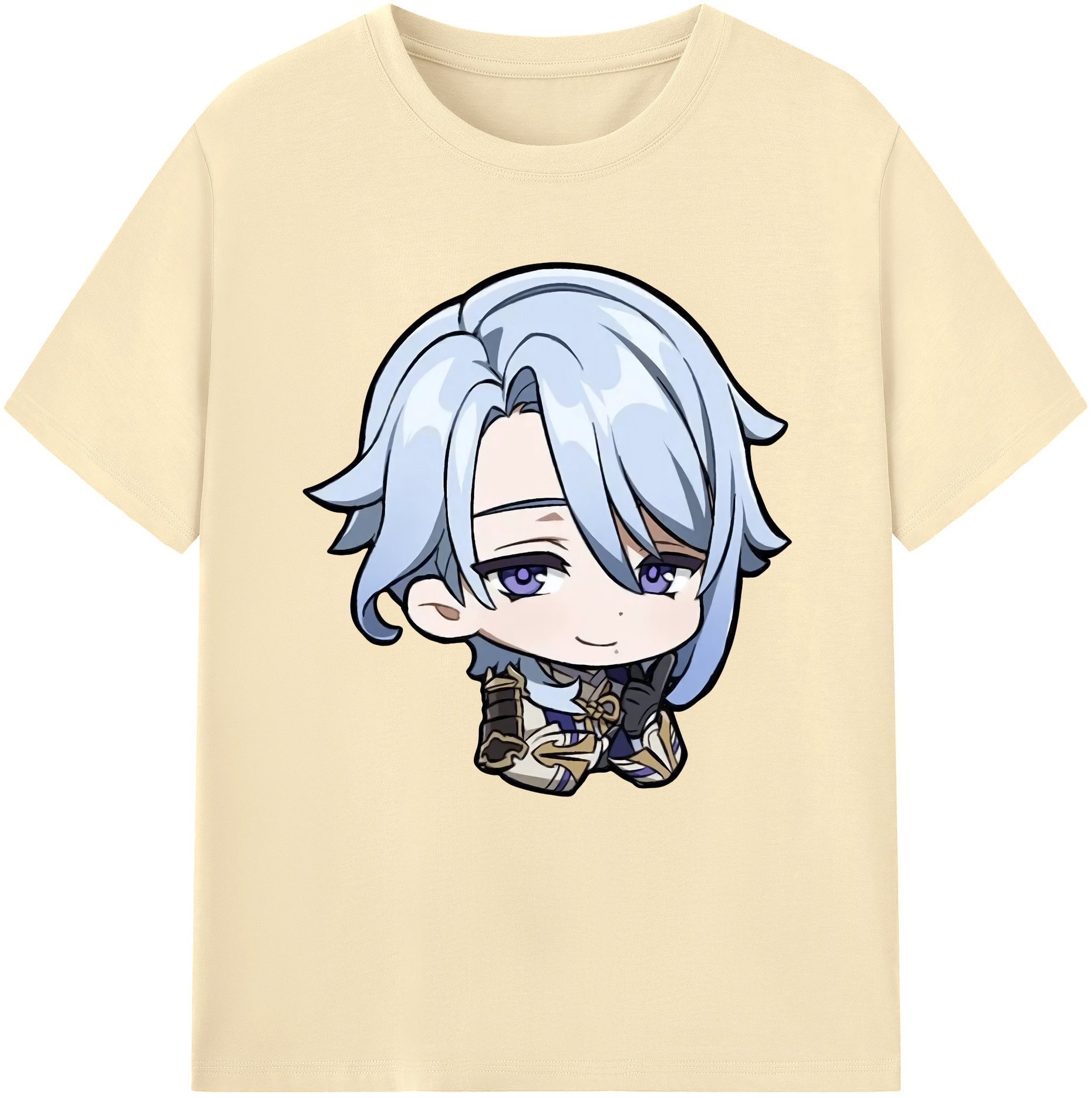 げんし神 神里綾人 かみさとあやと genshin Kamisato Ayato 綿100％半袖Tシャツ（フロントプリント）