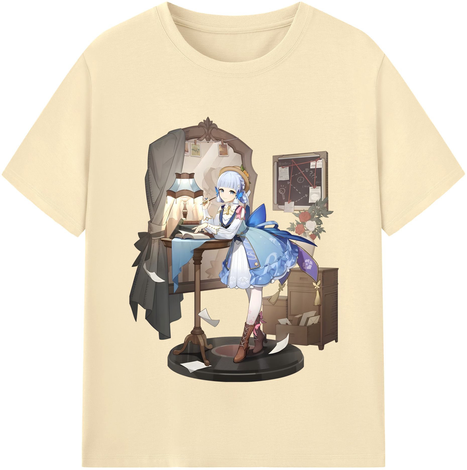 げんし神 神里綾華 神宮寺レン genshin Kamimiya Ren 綿100％半袖Tシャツ（フロントプリント）
