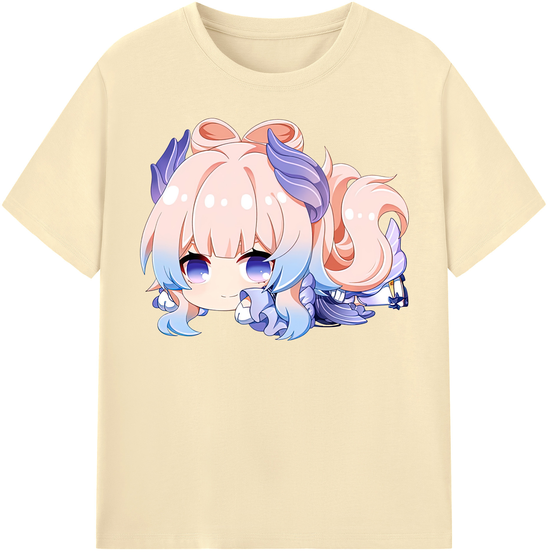 げんし神 珊瑚宮心海 サンゴノミヤ・ココミ genshin Sangonomiya Kokomi 綿100％半袖Tシャツ（フロントプリント）