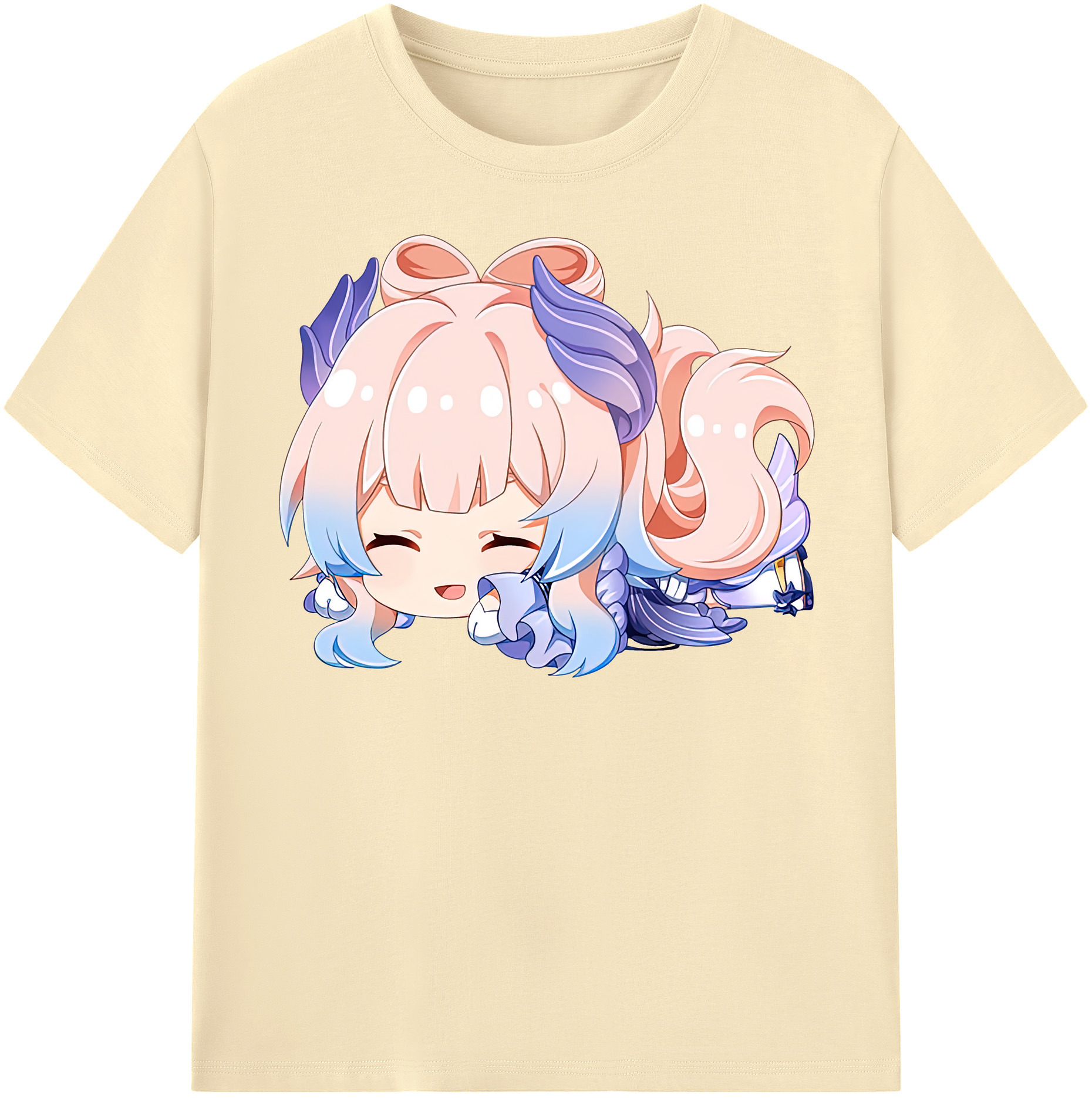 げんし神 珊瑚宮心海 サンゴノミヤ・ココミ genshin Sangonomiya Kokomi 綿100％半袖Tシャツ（フロントプリント）