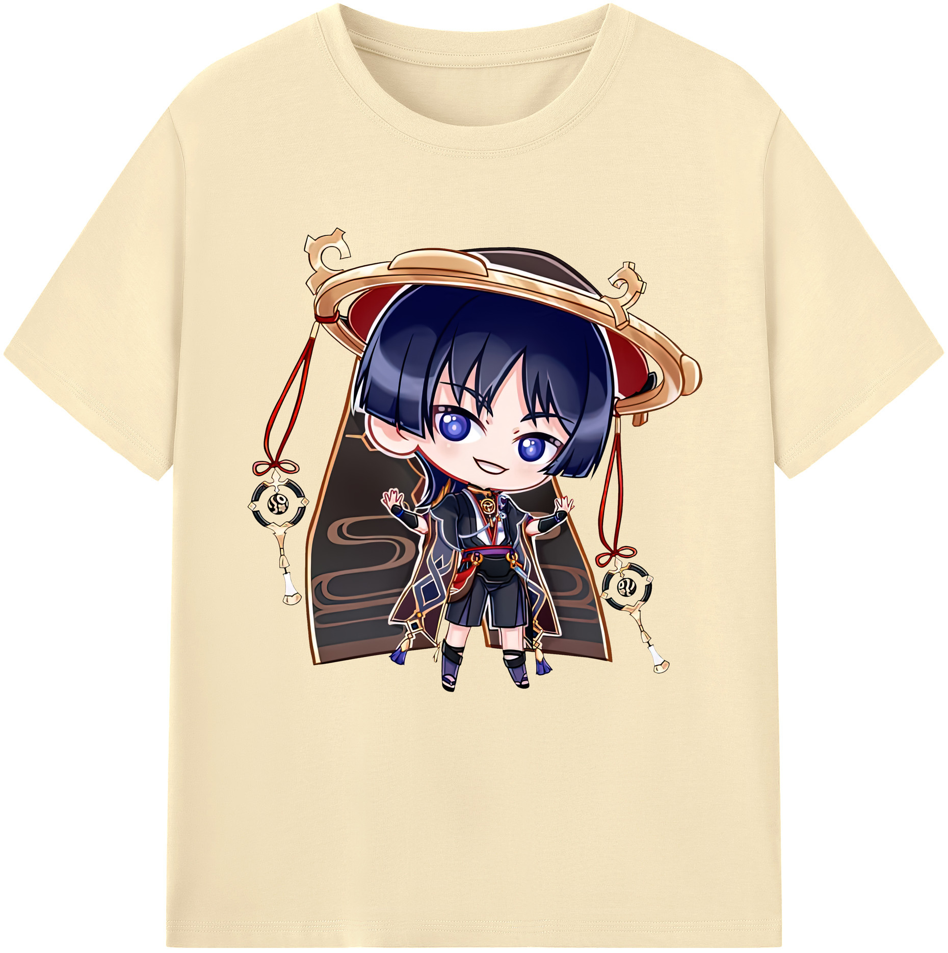げんし神 さんペい genshin Sanpei 綿100％半袖Tシャツ（フロントプリント）