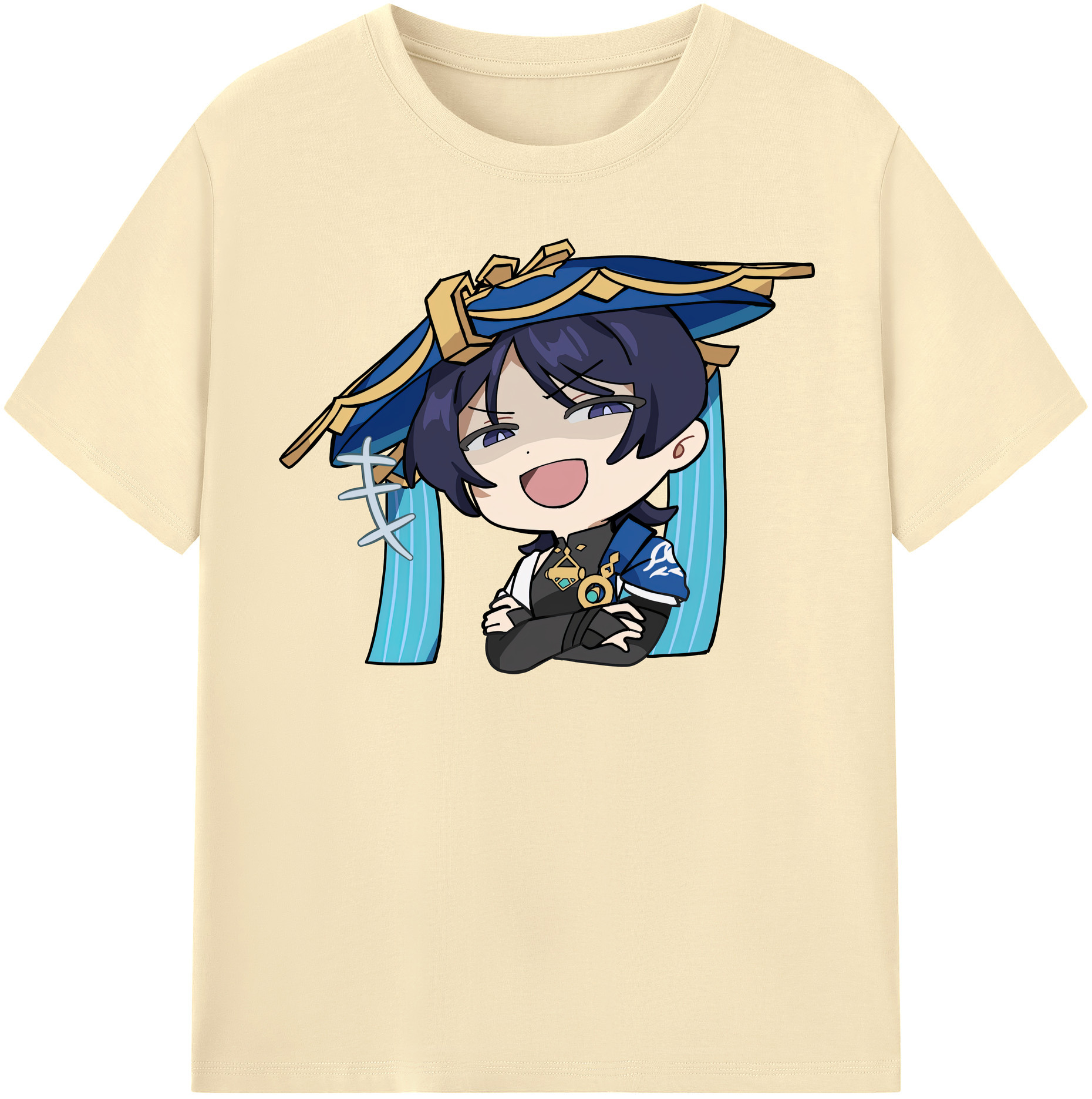 げんし神 さんペい genshin Sanpei 綿100％半袖Tシャツ（フロントプリント）