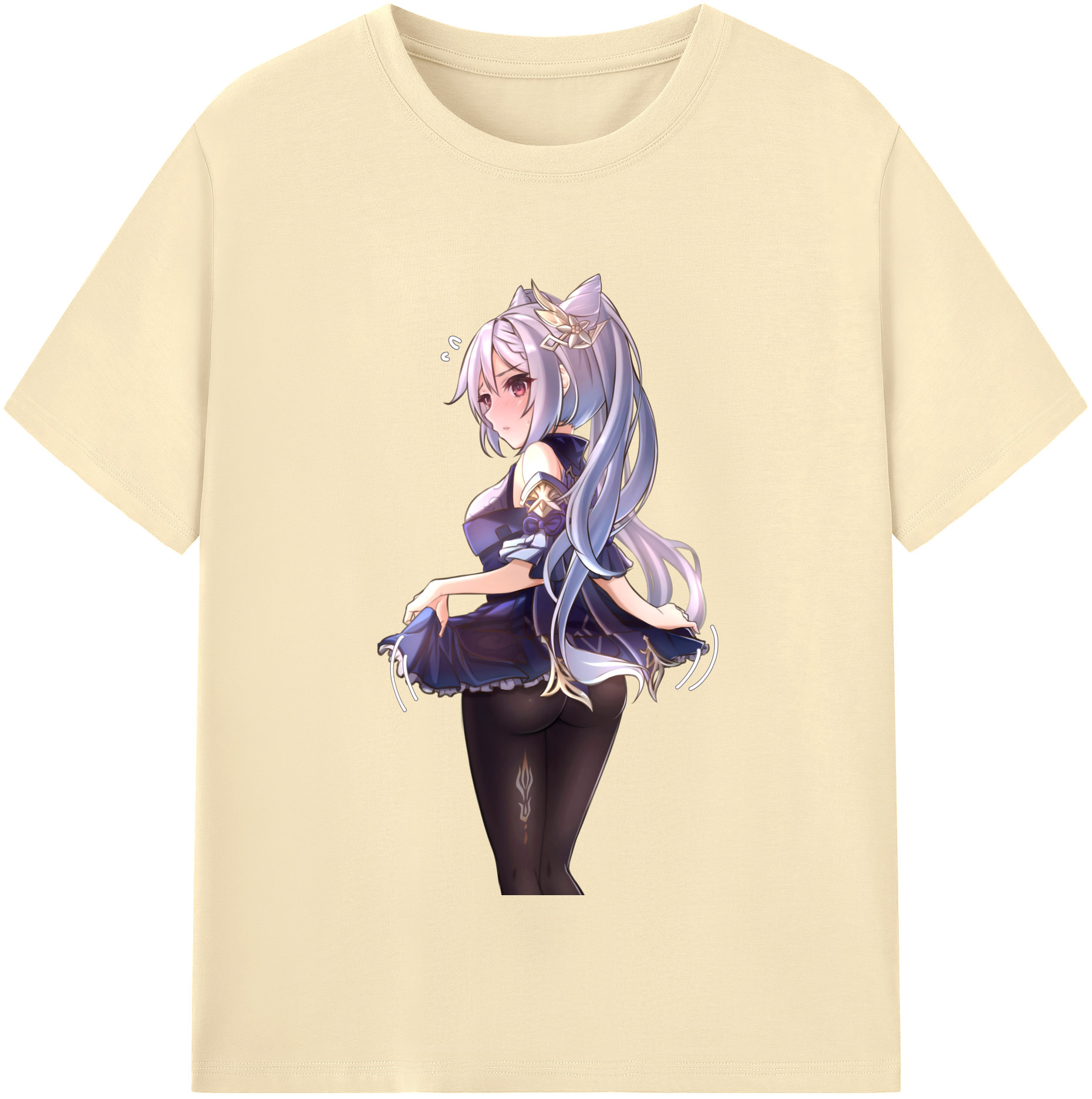 げんし神 刻晴 こくせい genshin Kokusei 綿100％半袖Tシャツ（フロントプリント）