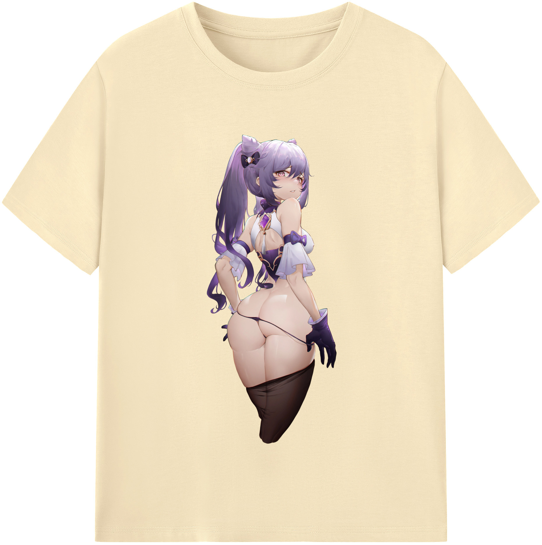 げんし神 刻晴 こくせい genshin Kokusei 綿100％半袖Tシャツ（フロントプリント）
