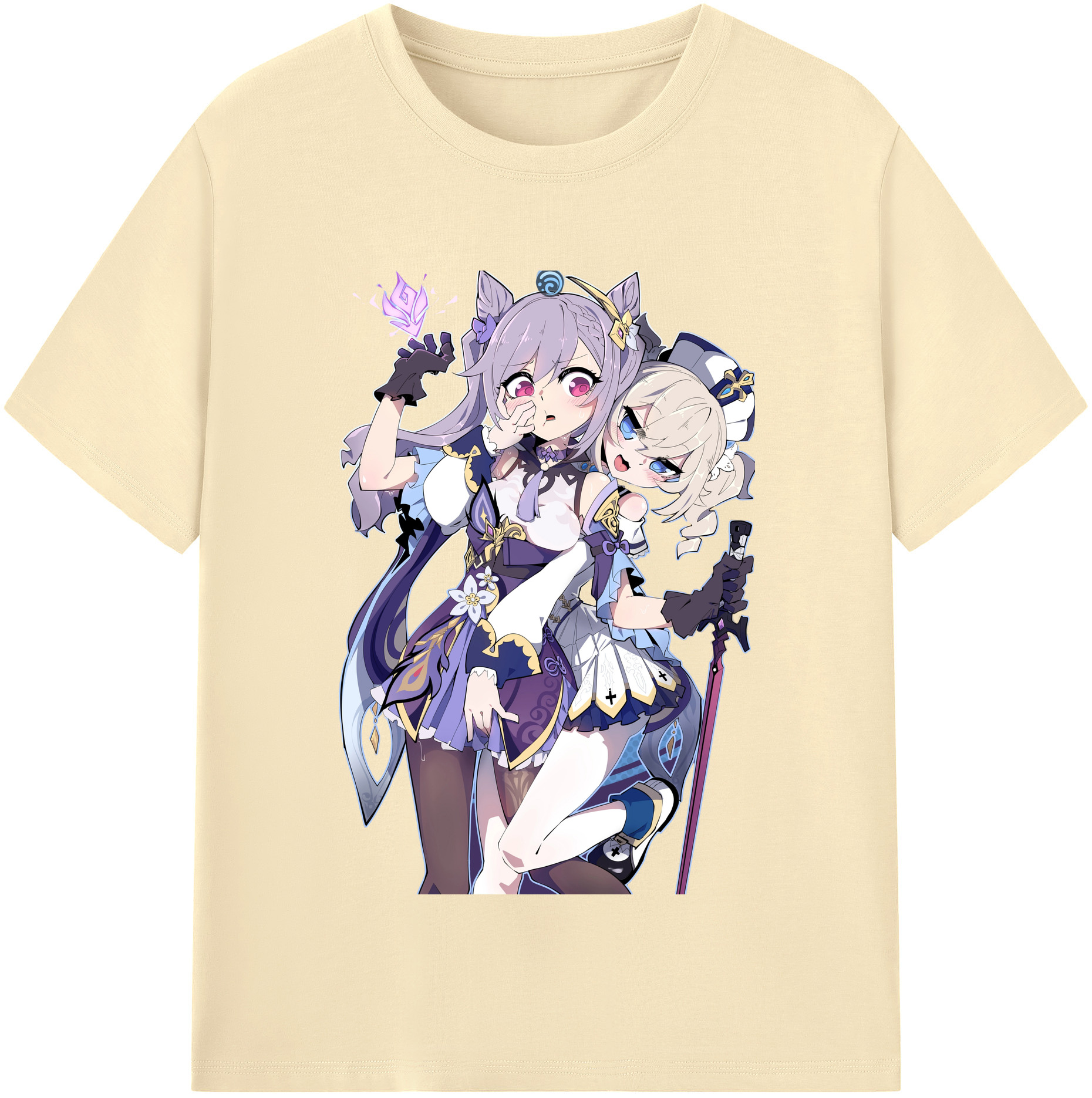 げんし神 刻晴 こくせい genshin Kokusei 綿100％半袖Tシャツ（フロントプリント）