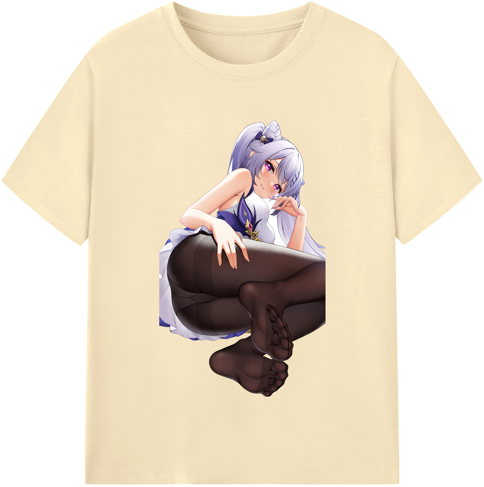 げんし神 刻晴 こくせい genshin Kokusei 綿100％半袖Tシャツ（フロントプリント）