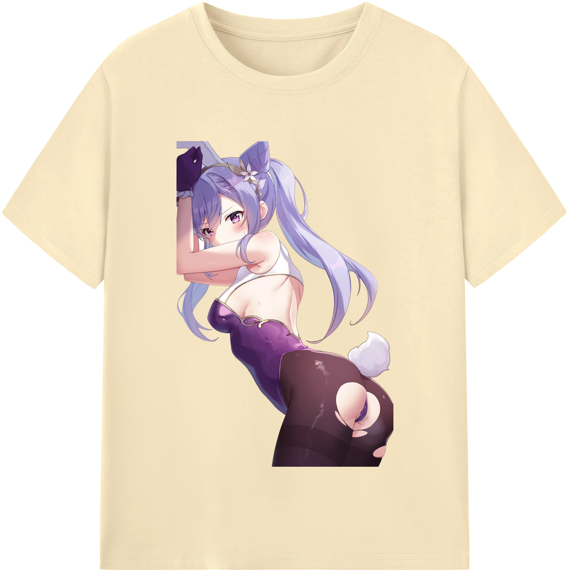 げんし神 刻晴 こくせい genshin Kokusei 綿100％半袖Tシャツ（フロントプリント）