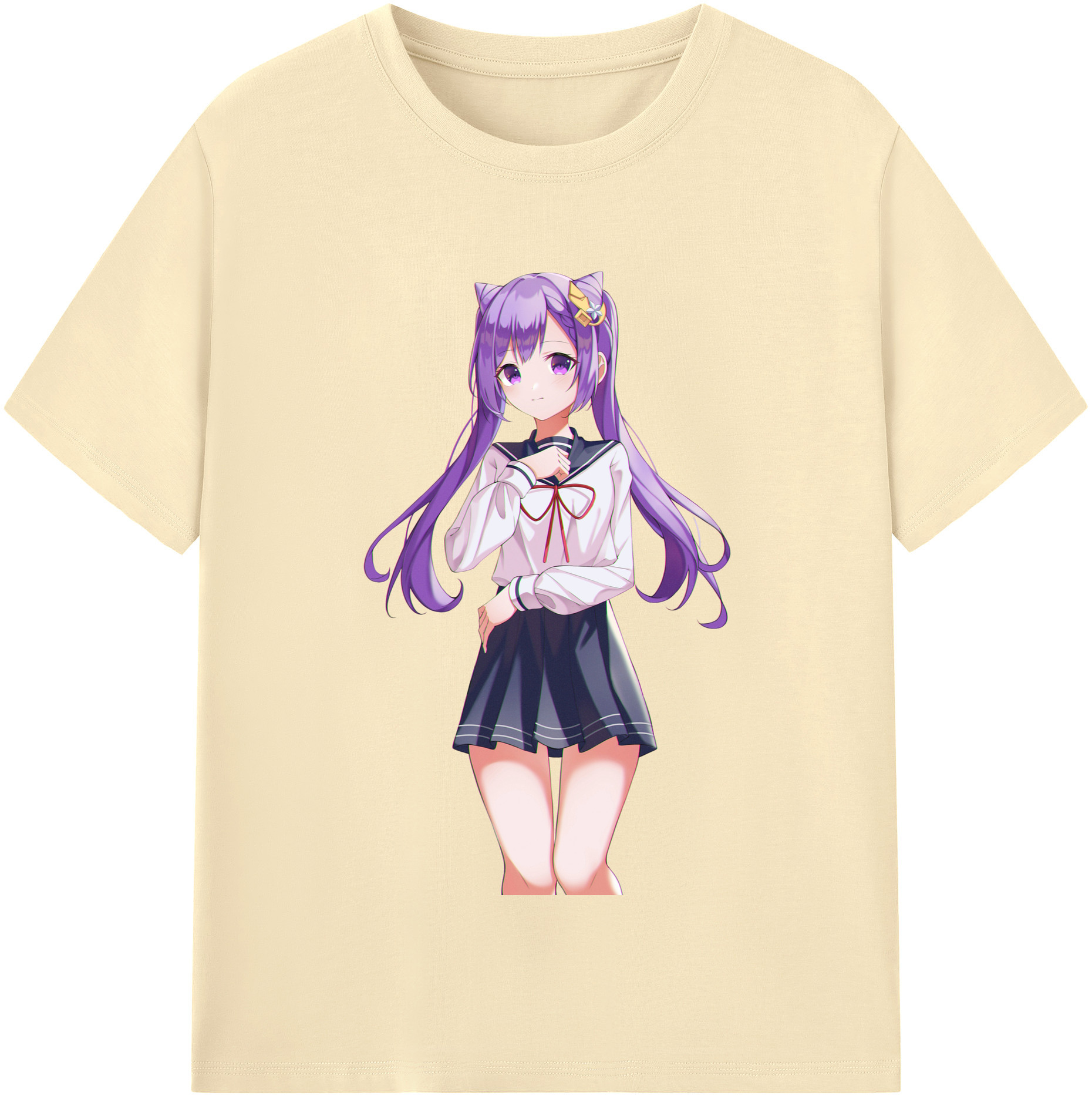 げんし神 刻晴 こくせい genshin Kokusei 綿100％半袖Tシャツ（フロントプリント）