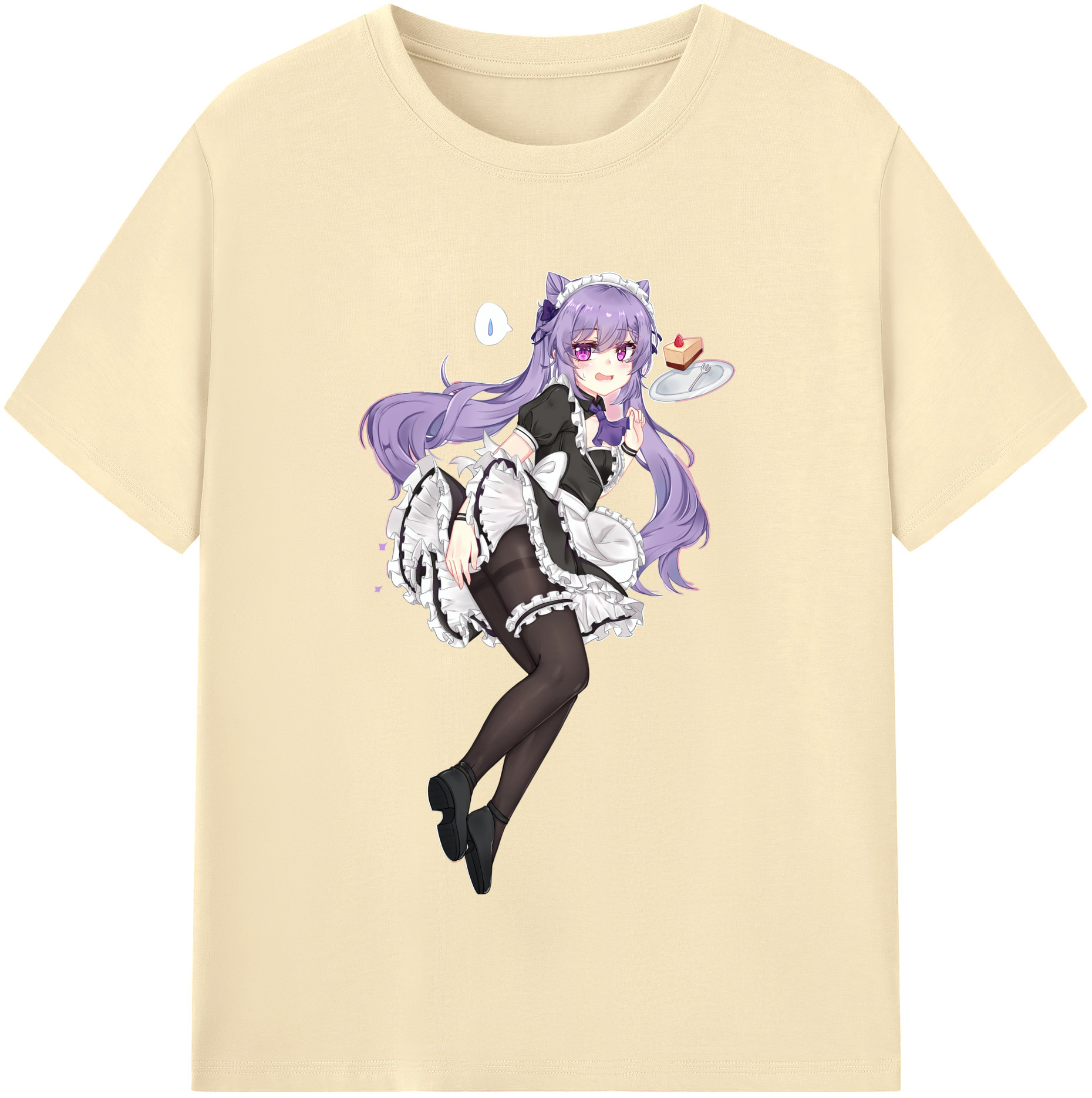 げんし神 刻晴 こくせい genshin Kokusei 綿100％半袖Tシャツ（フロントプリント）