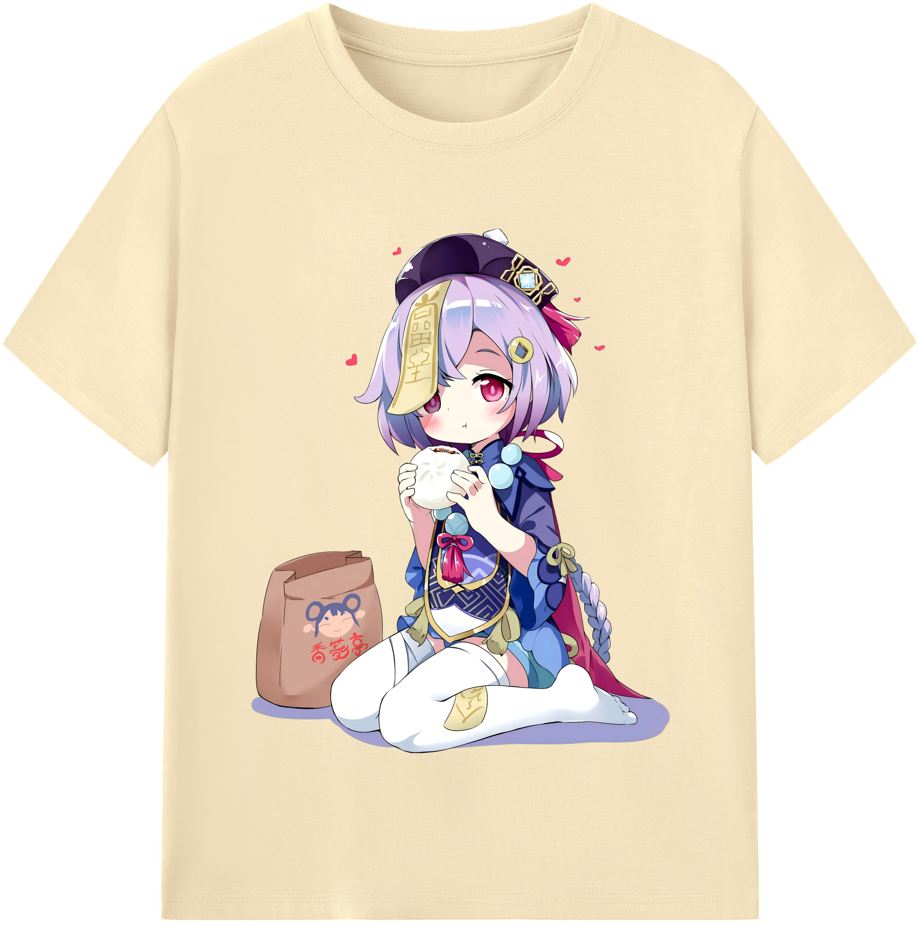 げんし神 七七 なな  genshin Nana 綿100％半袖Tシャツ（フロントプリント）