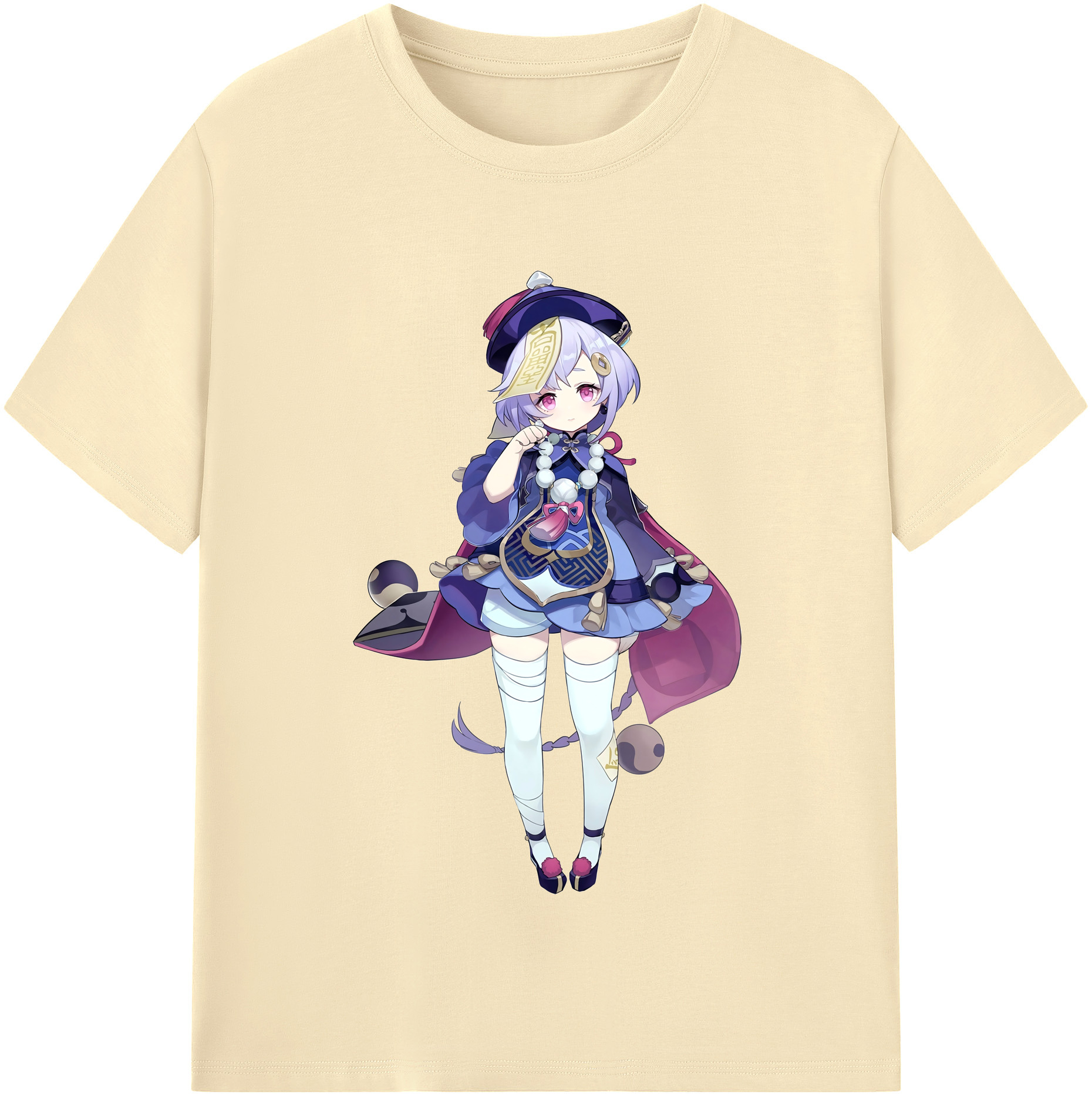 げんし神 七七 なな  genshin Nana 綿100％半袖Tシャツ（フロントプリント）