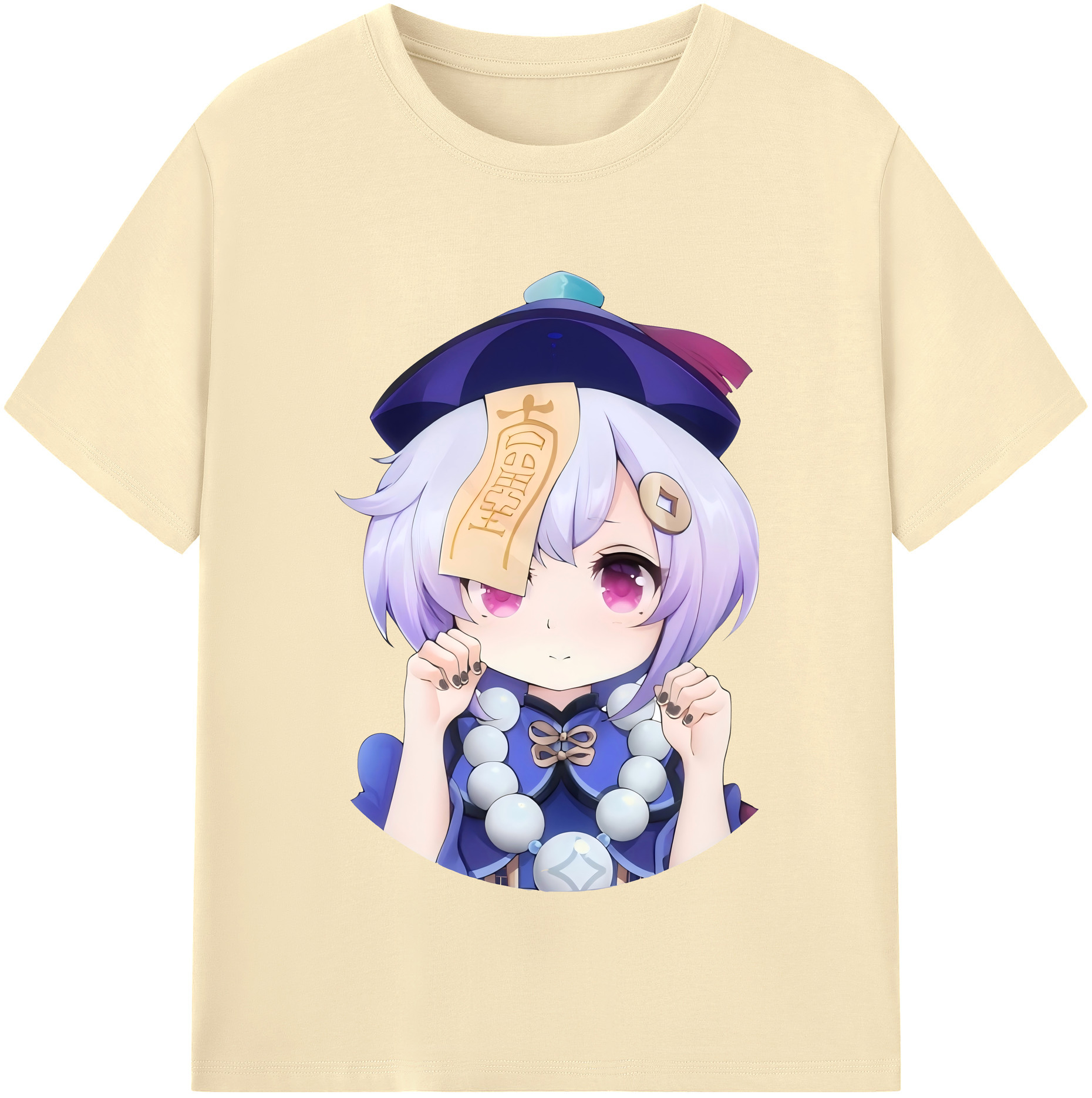 げんし神 七七 なな  genshin Nana 綿100％半袖Tシャツ（フロントプリント）