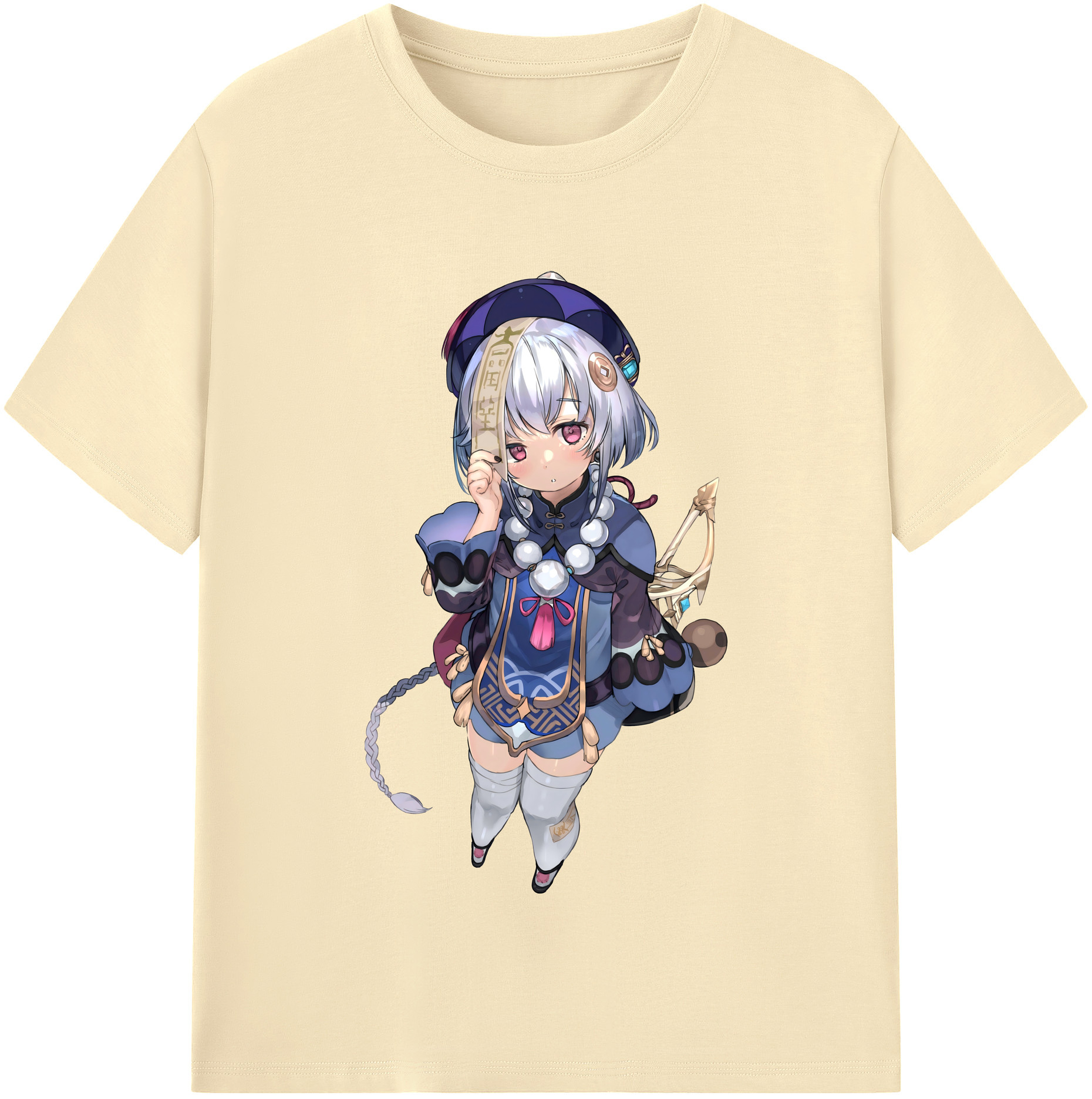 げんし神 七七 なな  genshin Nana 綿100％半袖Tシャツ（フロントプリント）