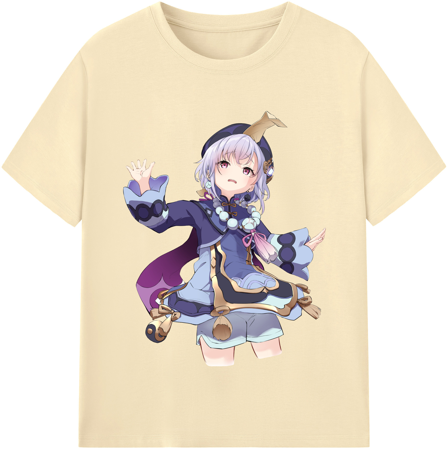 げんし神 七七 なな  genshin Nana 綿100％半袖Tシャツ（フロントプリント）