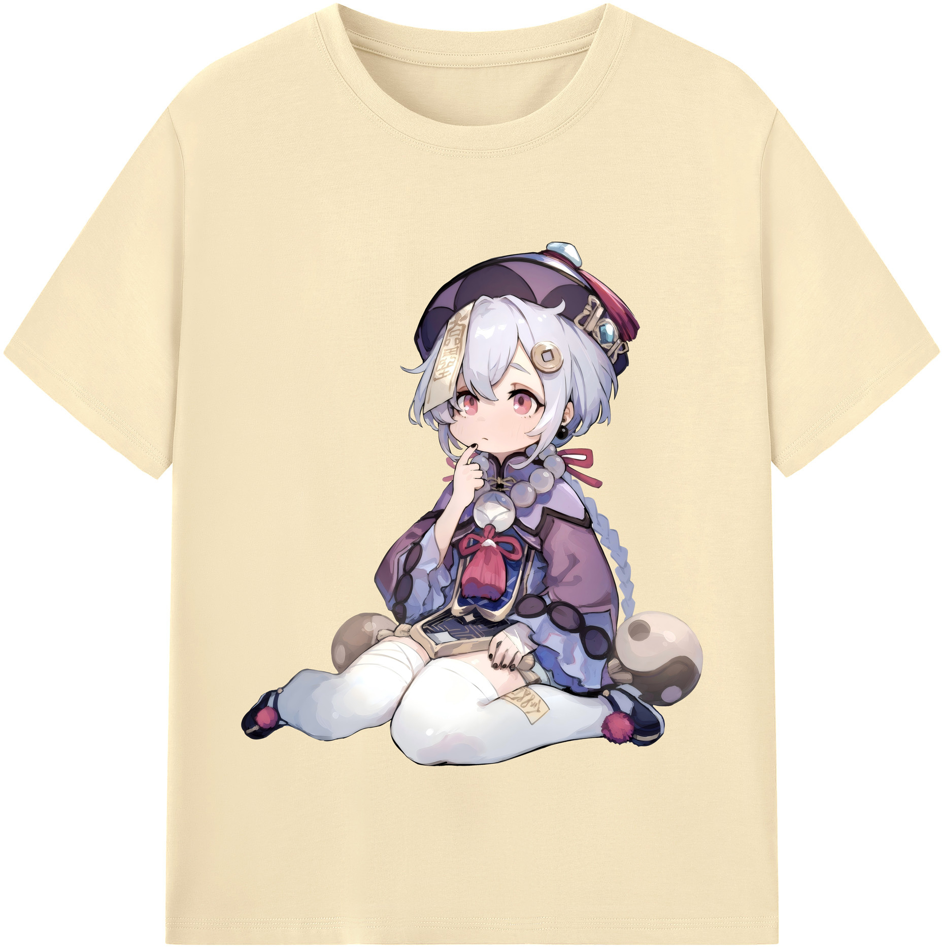 げんし神 七七 なな  genshin Nana 綿100％半袖Tシャツ（フロントプリント）