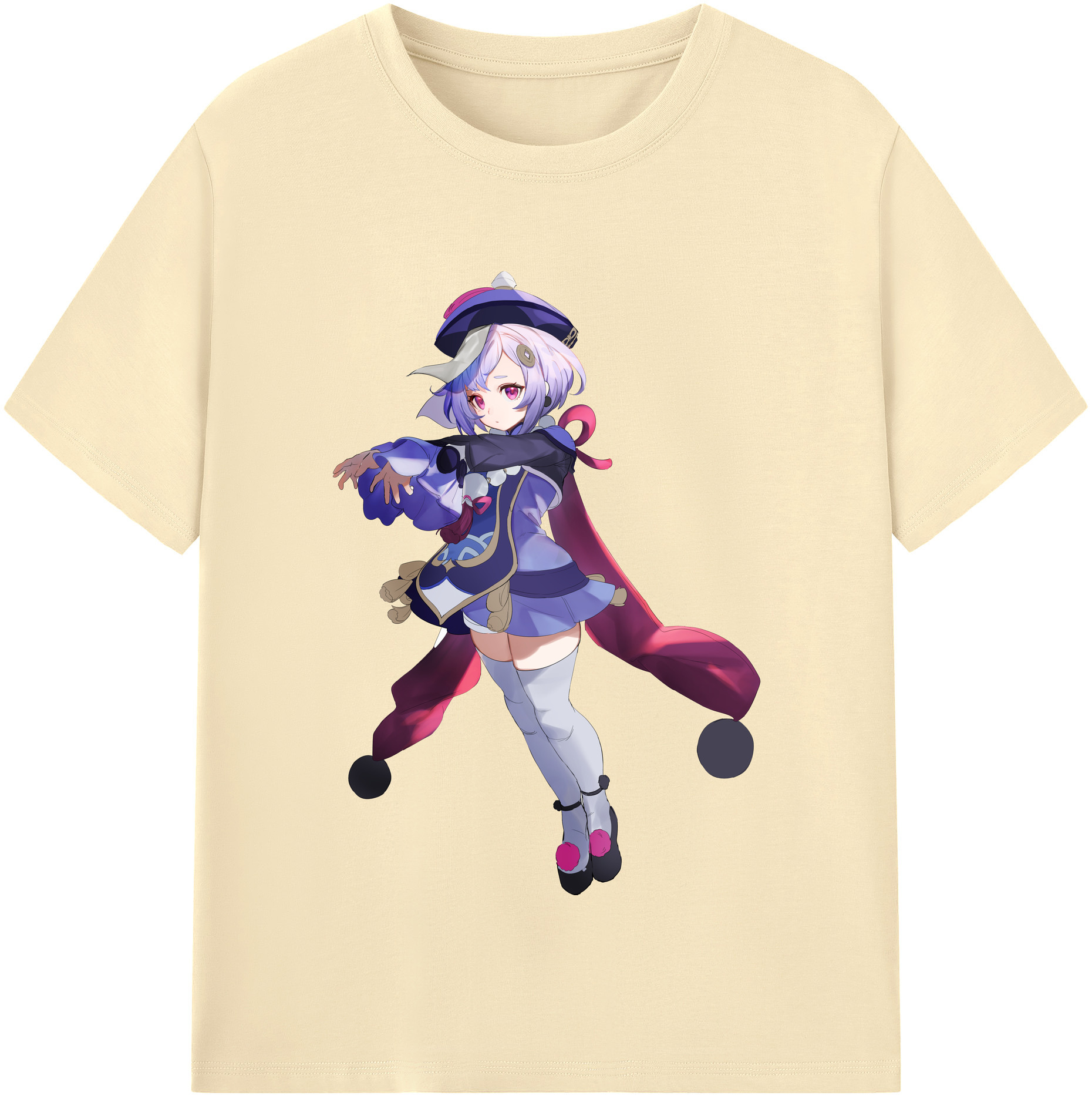 げんし神 七七 なな  genshin Nana 綿100％半袖Tシャツ（フロントプリント）