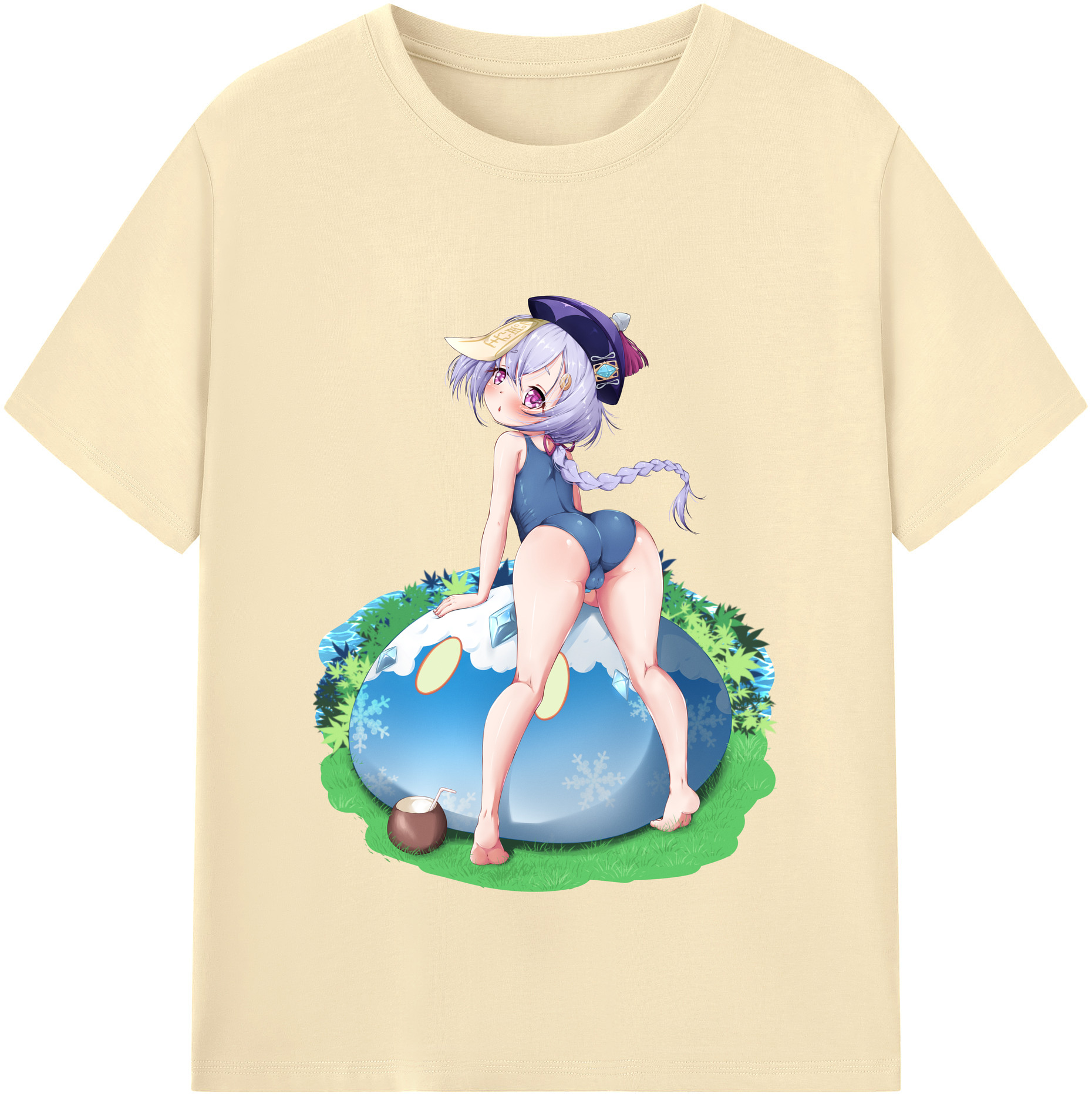 げんし神 七七 なな  genshin Nana 綿100％半袖Tシャツ（フロントプリント）