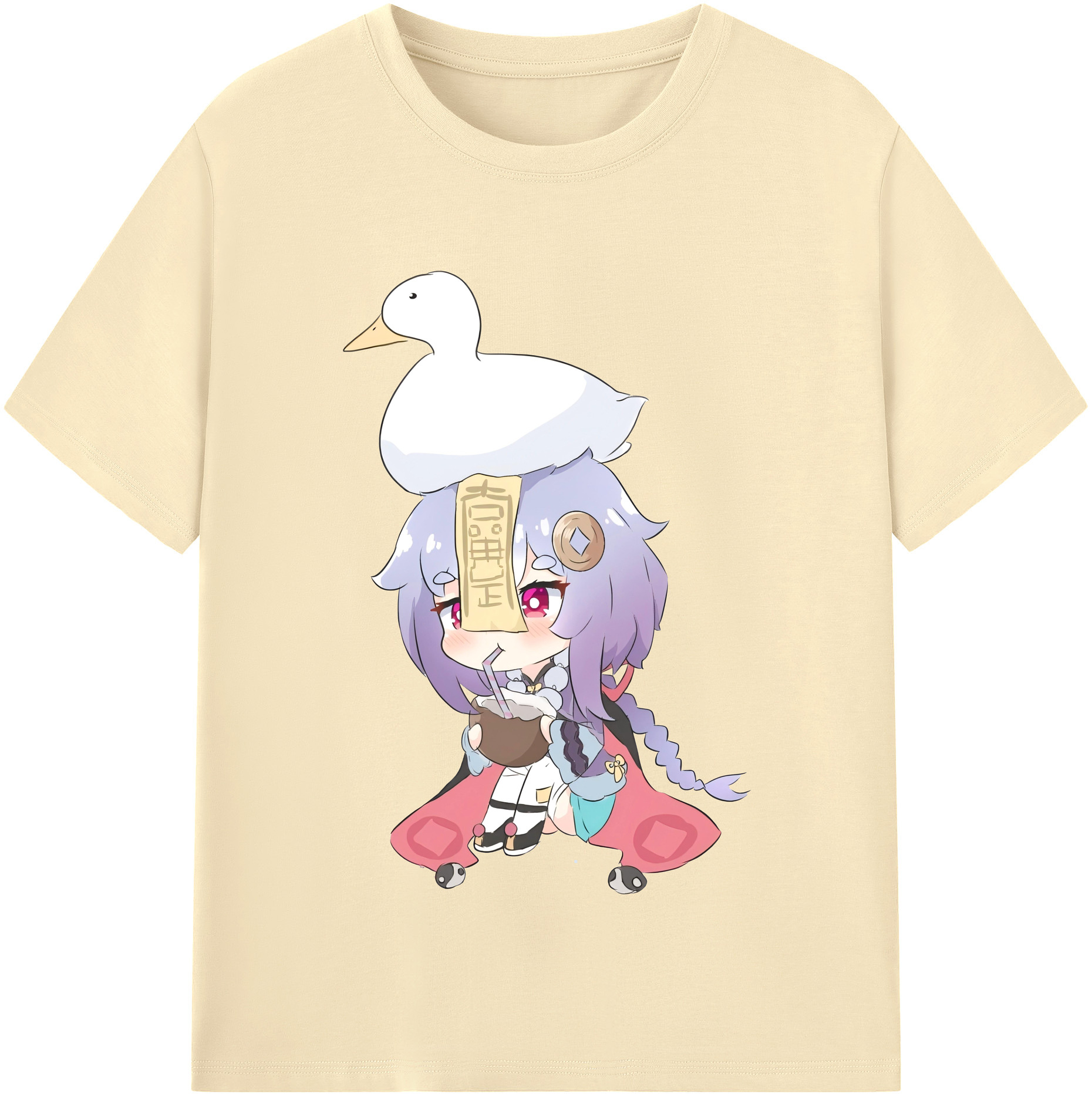 げんし神 七七 なな  genshin Nana 綿100％半袖Tシャツ（フロントプリント）