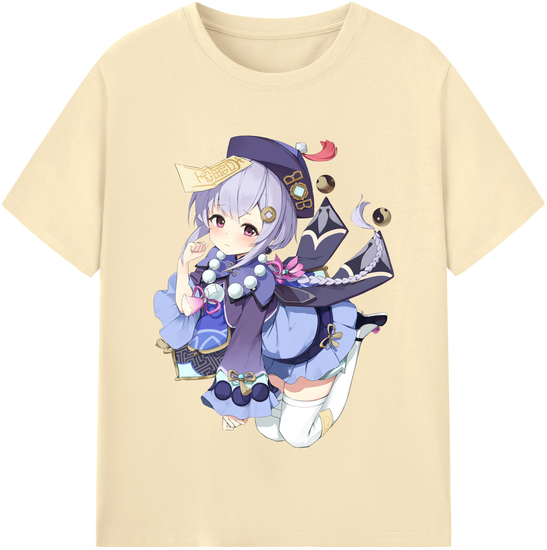 げんし神 七七 なな  genshin Nana 綿100％半袖Tシャツ（フロントプリント）