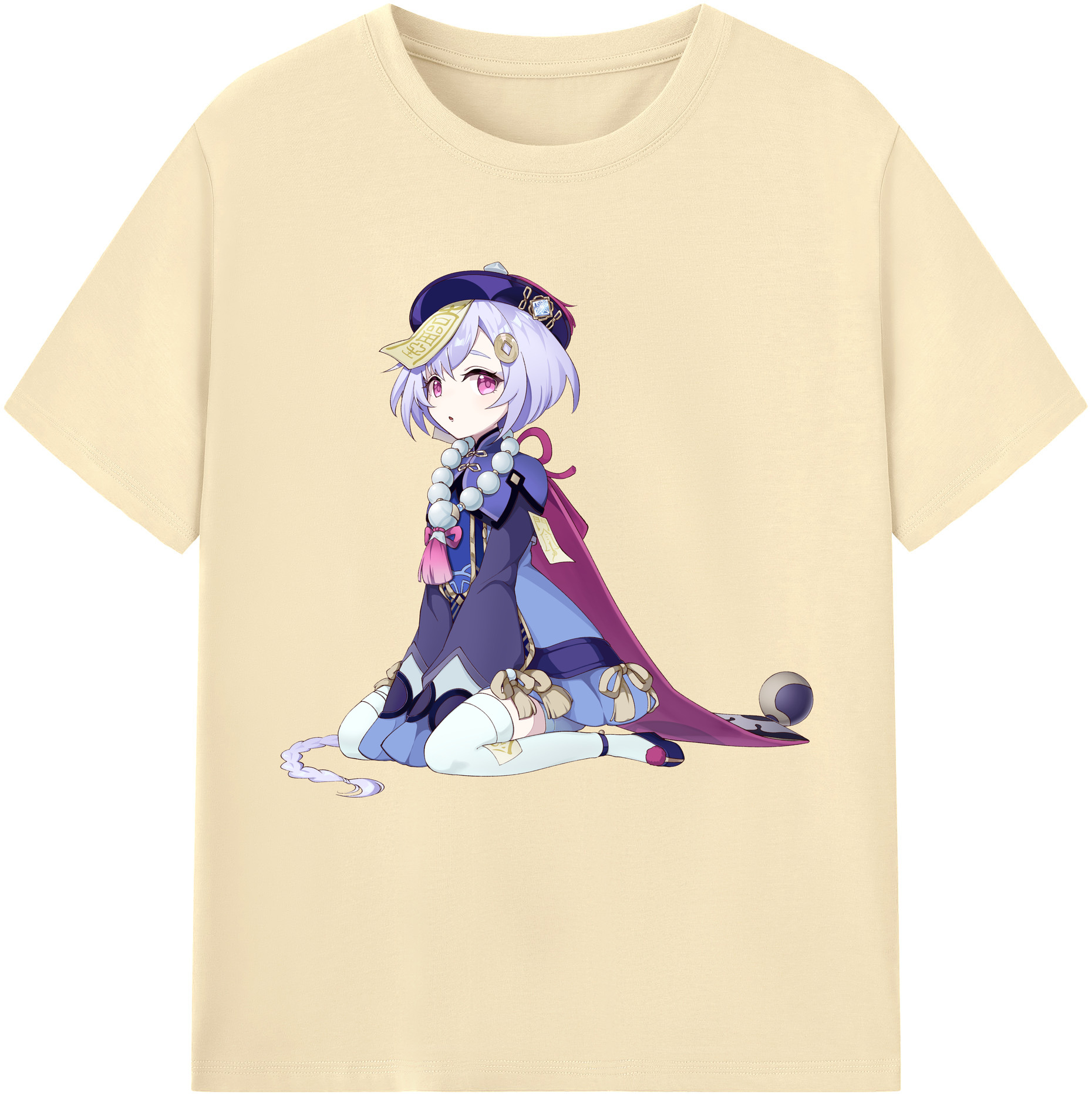 げんし神 七七 なな  genshin Nana 綿100％半袖Tシャツ（フロントプリント）