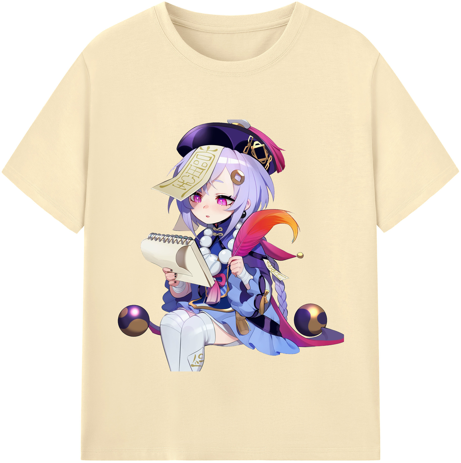 げんし神 七七 なな  genshin Nana 綿100％半袖Tシャツ（フロントプリント）
