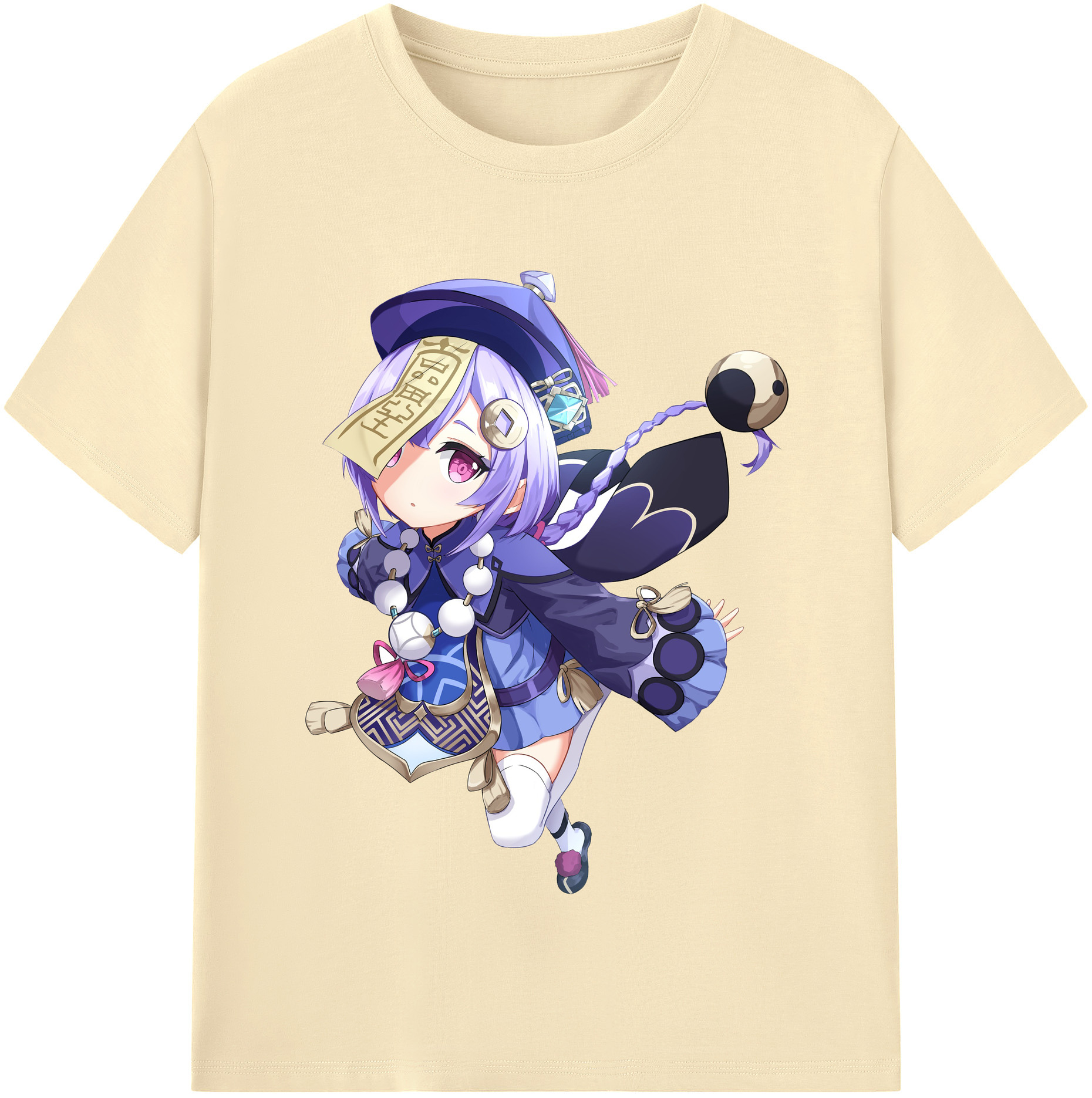 げんし神 七七 なな  genshin Nana 綿100％半袖Tシャツ（フロントプリント）