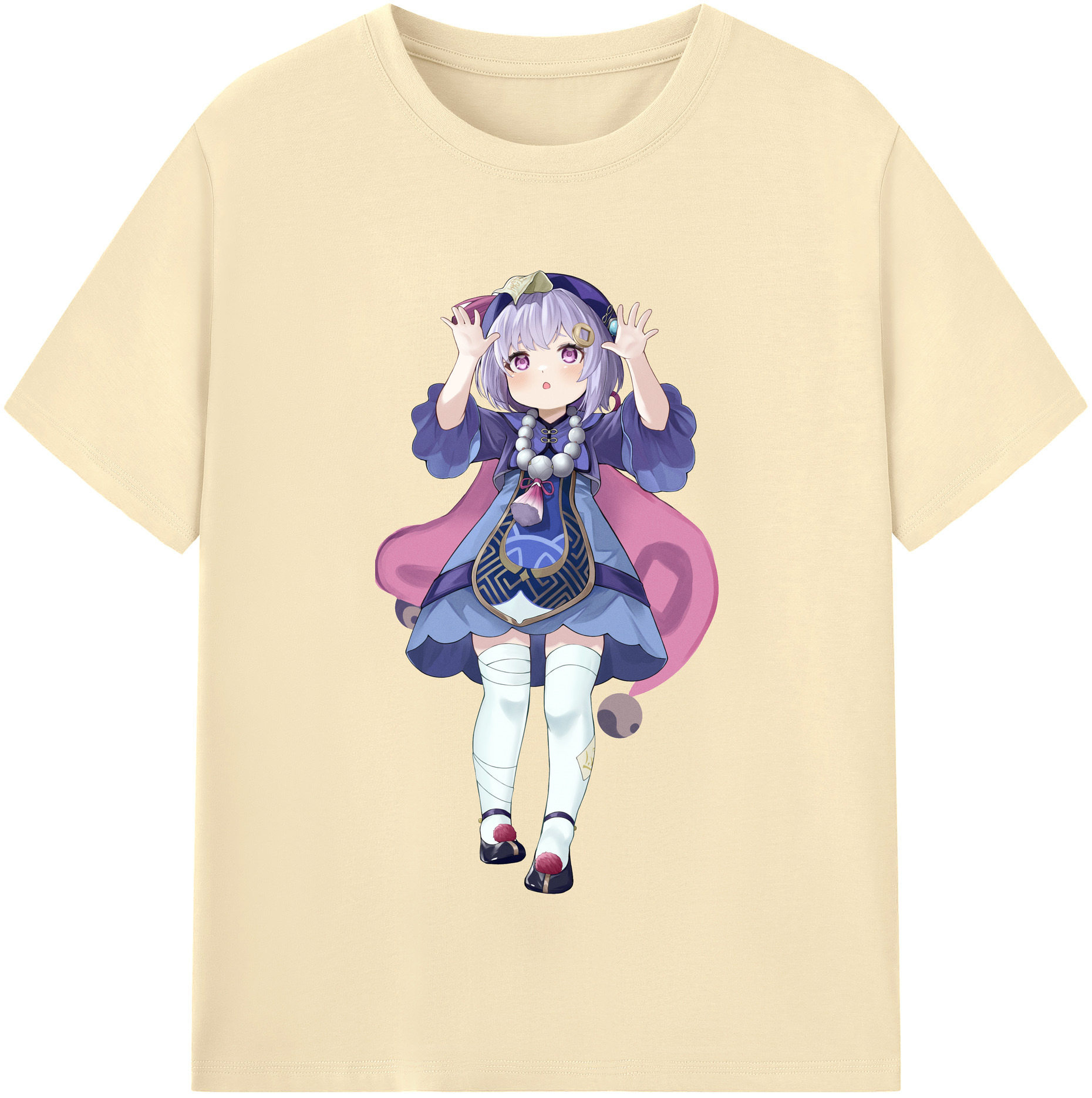 げんし神 七七 なな  genshin Nana 綿100％半袖Tシャツ（フロントプリント）