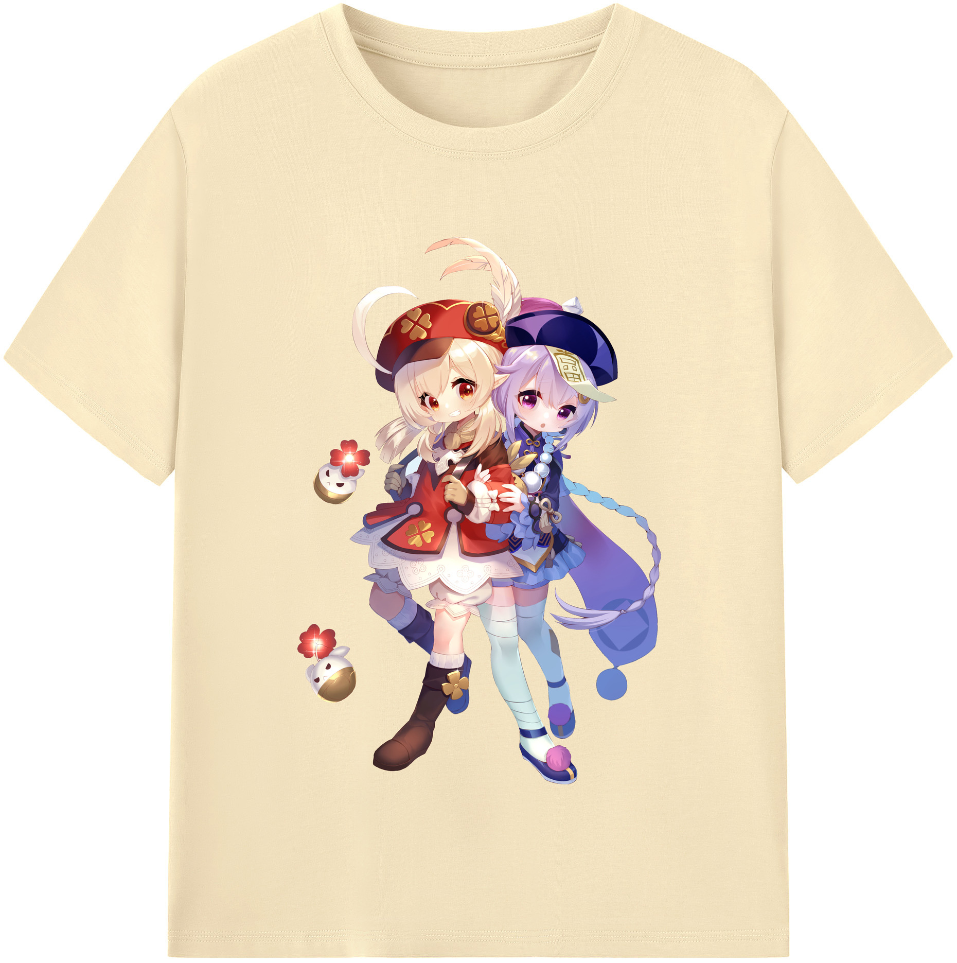 げんし神 七七 なな  genshin Nana 綿100％半袖Tシャツ（フロントプリント）