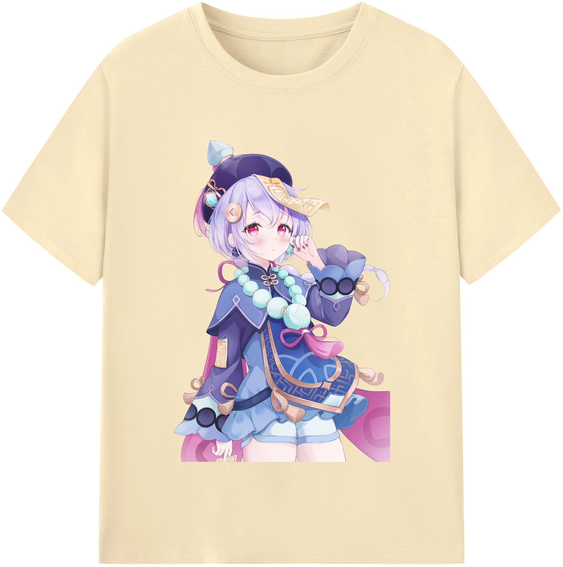 げんし神 七七 なな  genshin Nana 綿100％半袖Tシャツ（フロントプリント）