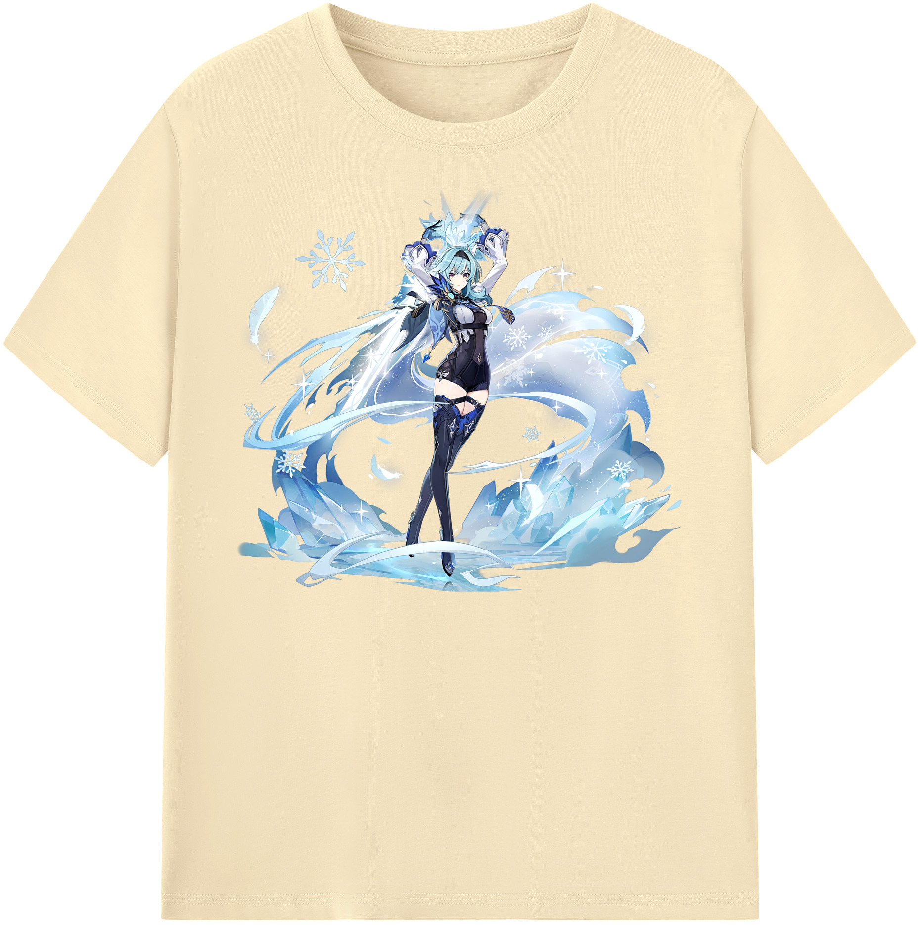 げんし神 优菈 ゆうら genshin Yūra 綿100％半袖Tシャツ（フロントプリント）