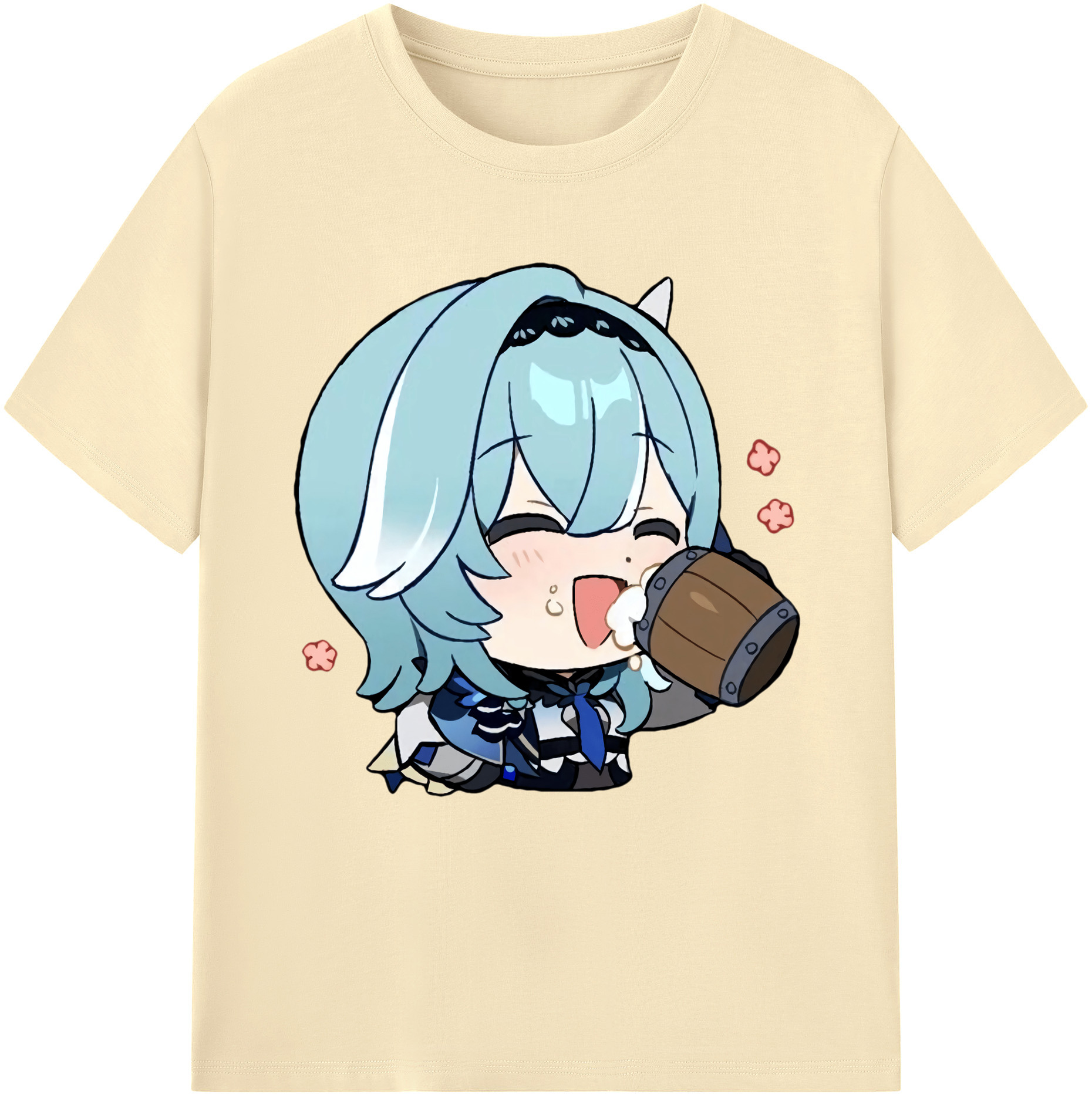 げんし神 优菈 ゆうら genshin Yūra 綿100％半袖Tシャツ（フロントプリント）