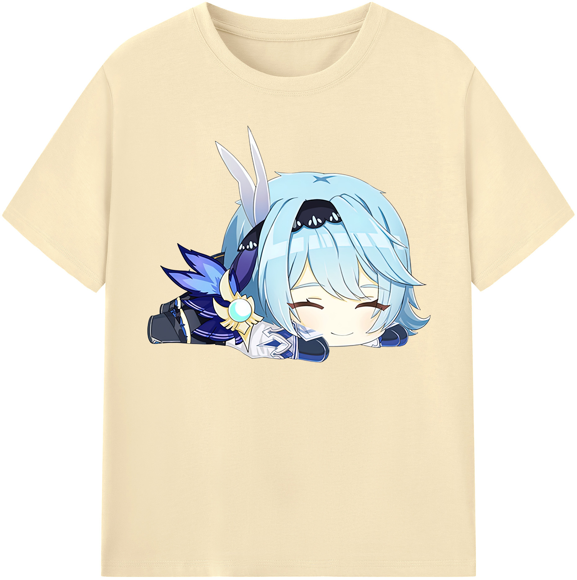げんし神 优菈 ゆうら genshin Yūra 綿100％半袖Tシャツ（フロントプリント）