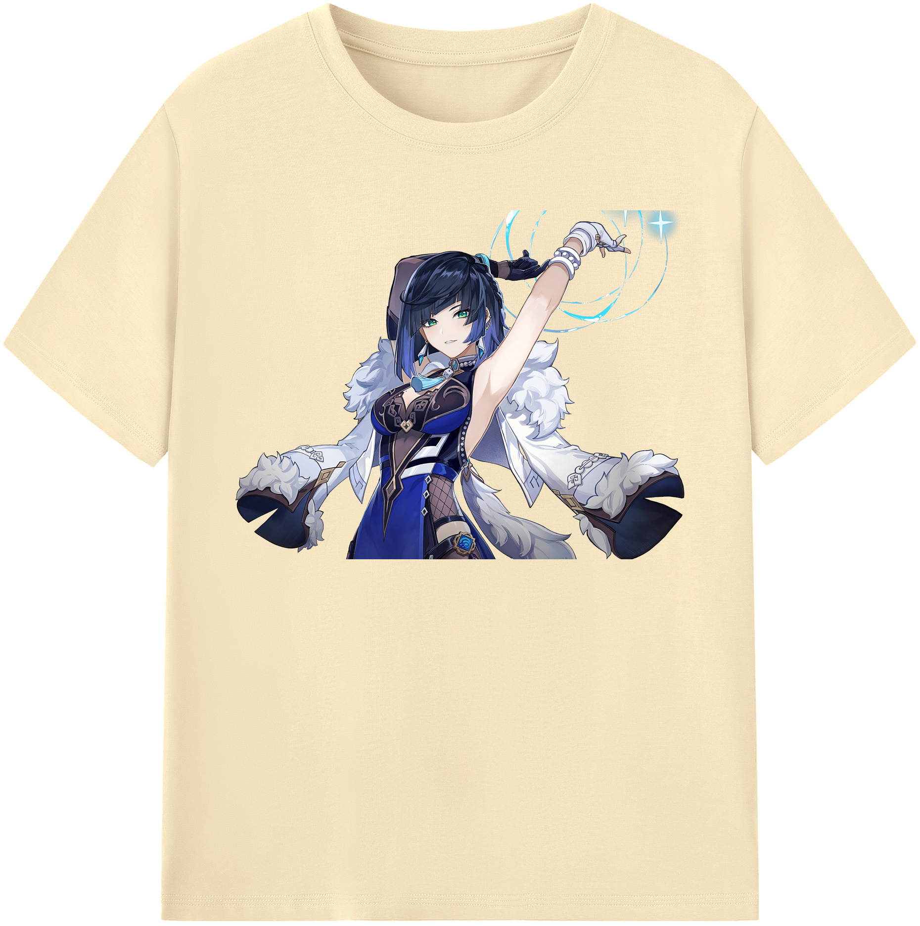 げんし神 夜兰 やらん genshin Yaran 綿100％半袖Tシャツ（フロントプリント）