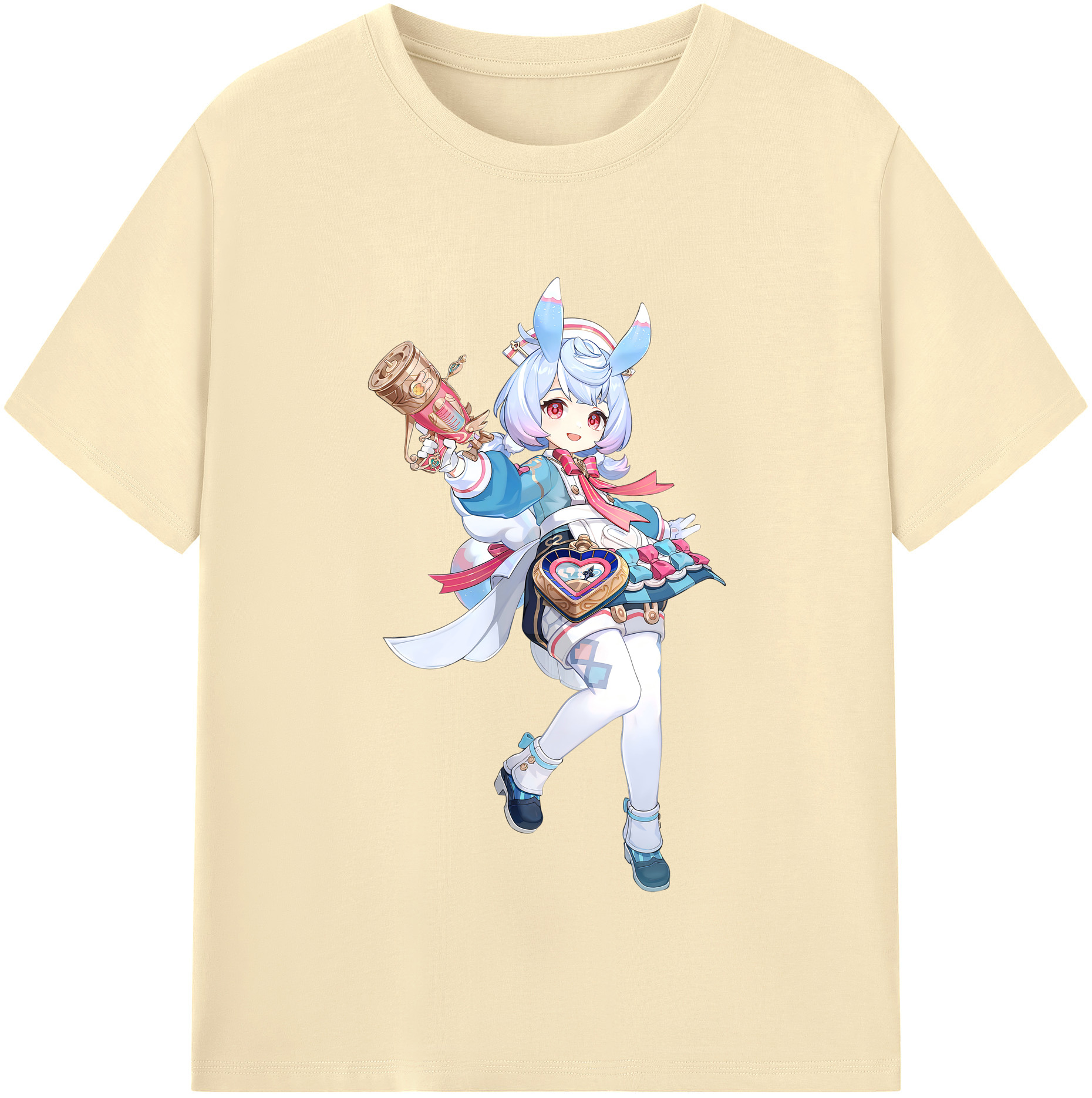 げんし神 シゲウィン genshin Shigewin 綿100％半袖Tシャツ（フロントプリント）